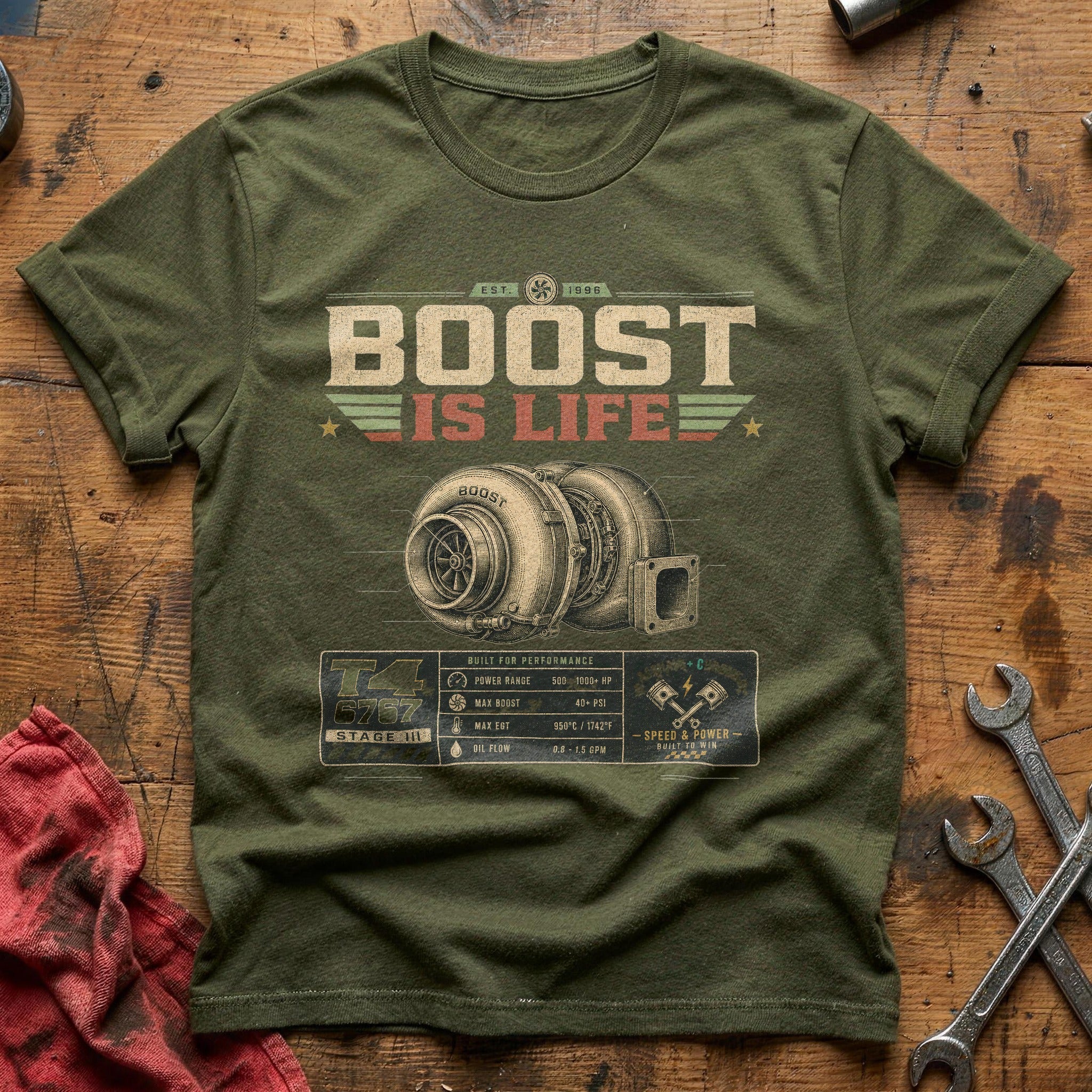 Boost Built Stage III T-Shirt - Military Green