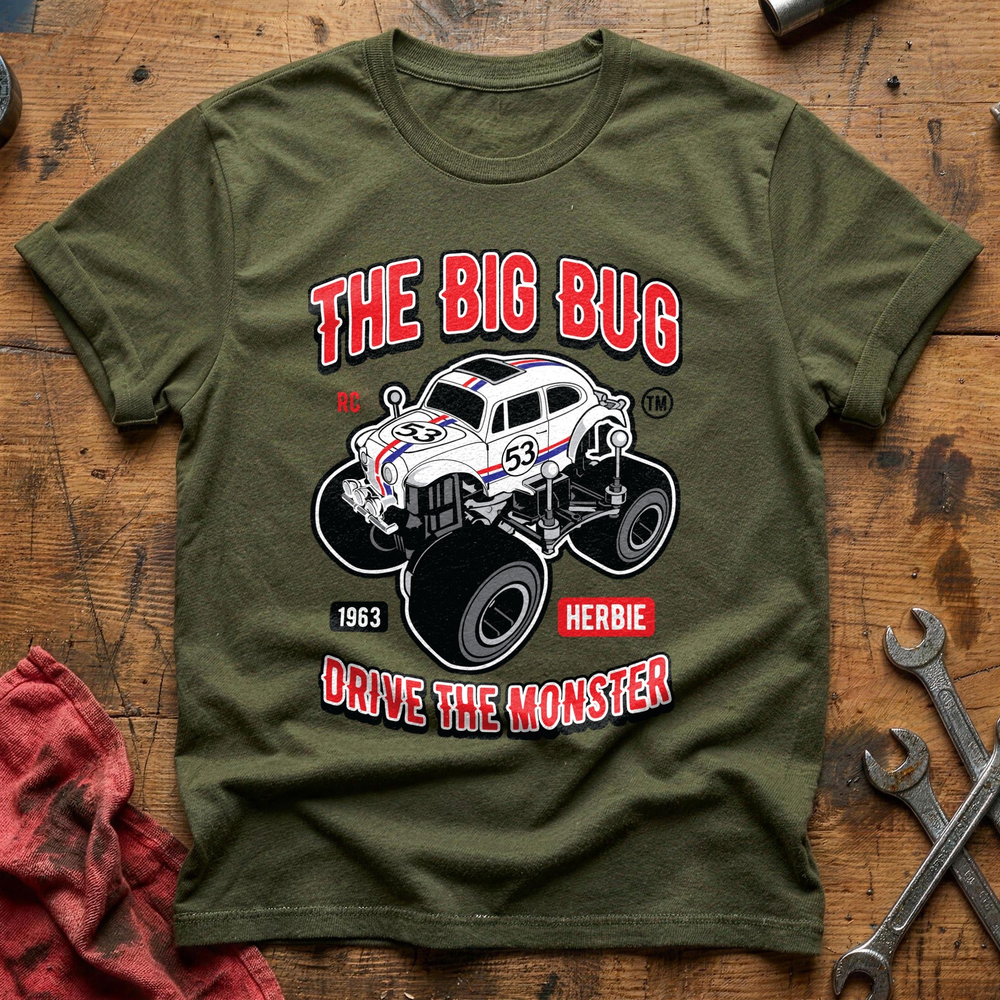 Bug monster truck T-Shirt - Military Green
