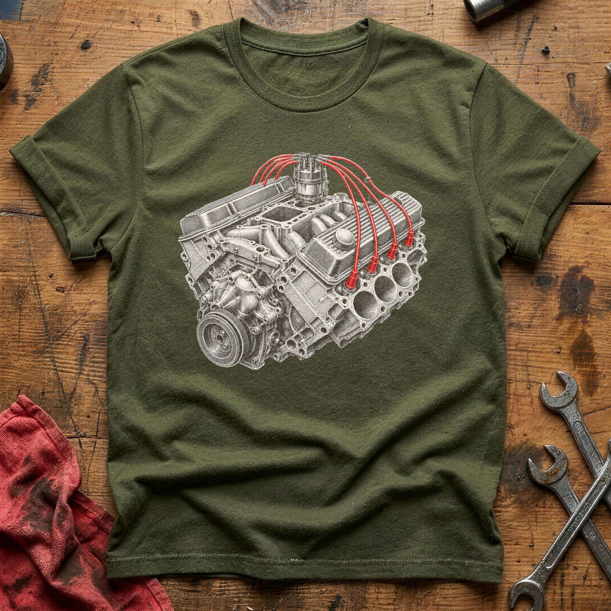 Built Not Bought T-Shirt - Military Green