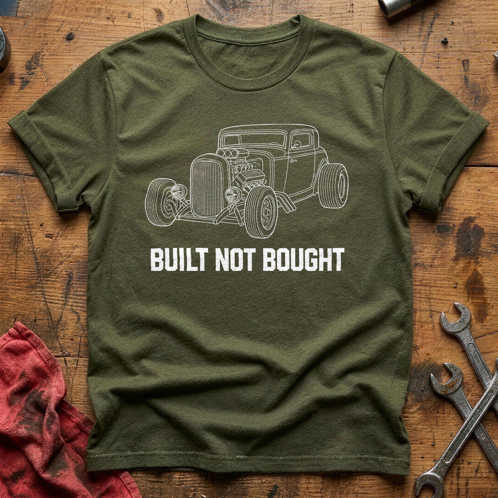 Built Not Bought 39 T-Shirt - Military Green