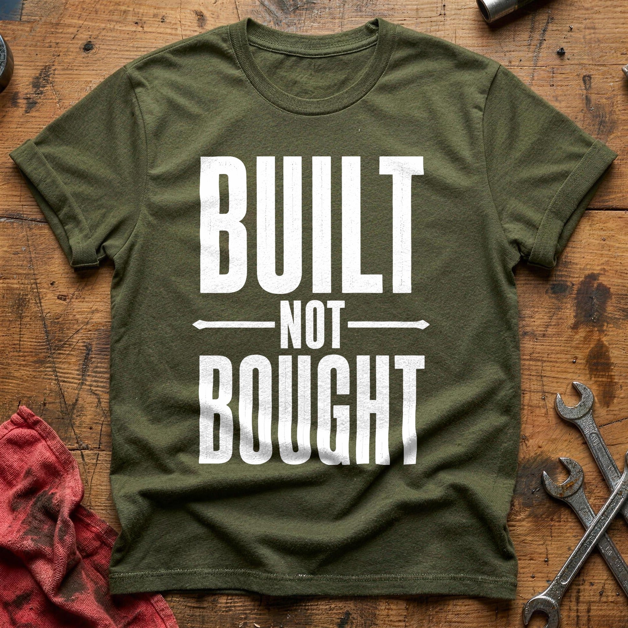 Built Not Bought 46 T-Shirt - Military Green