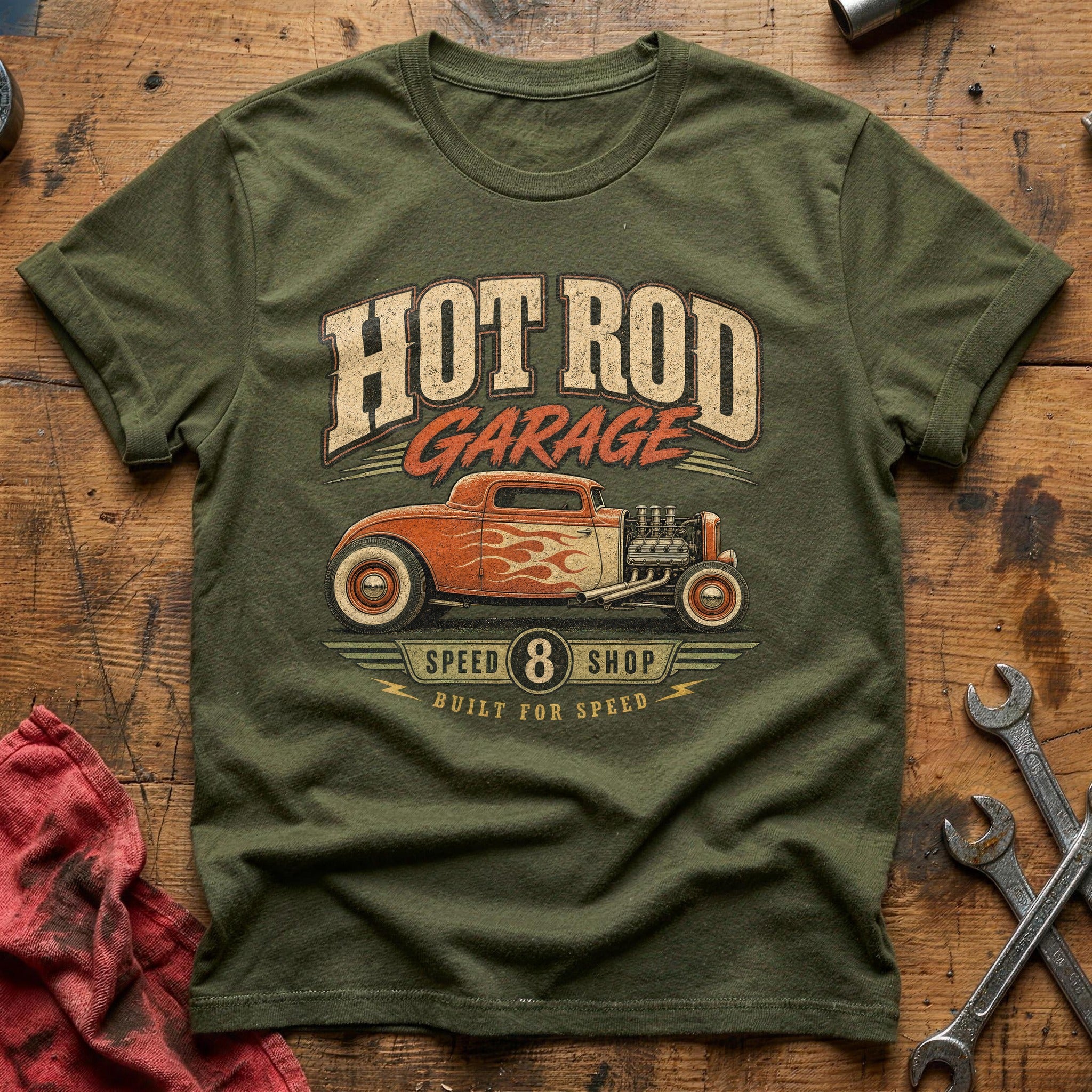Built for Speed T-Shirt - Military Green