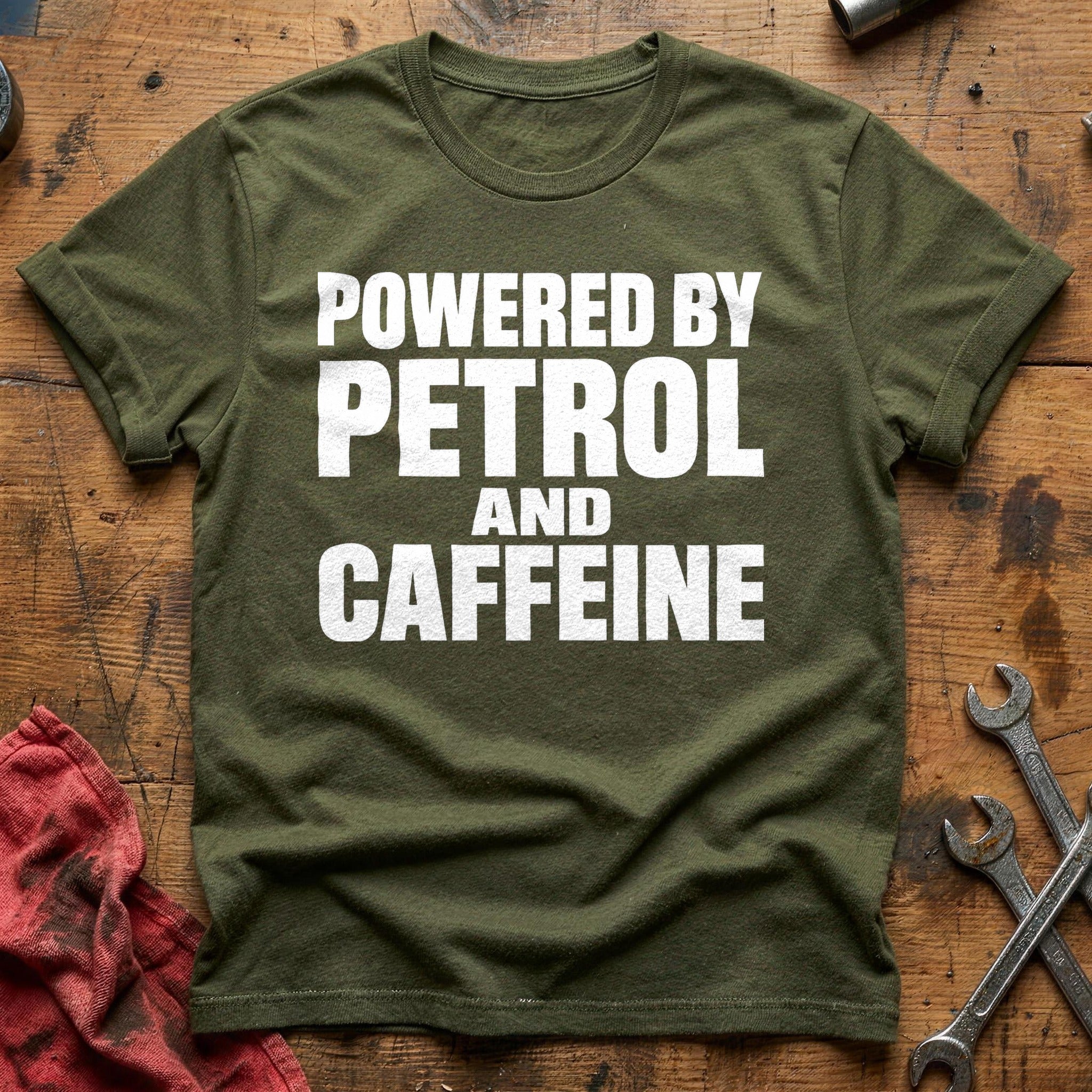 Caffeine Fueled T-Shirt - Military Green
