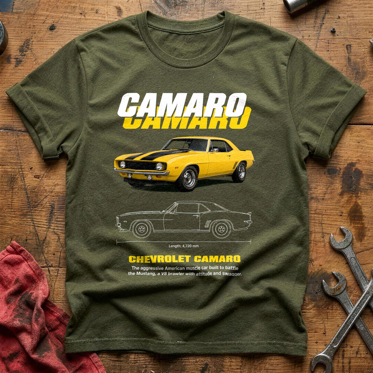 Camaro 35 T-Shirt - Military Green