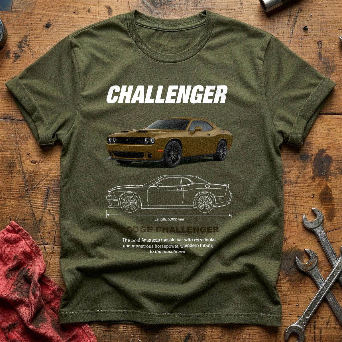 Challenger 65 T-Shirt - Military Green