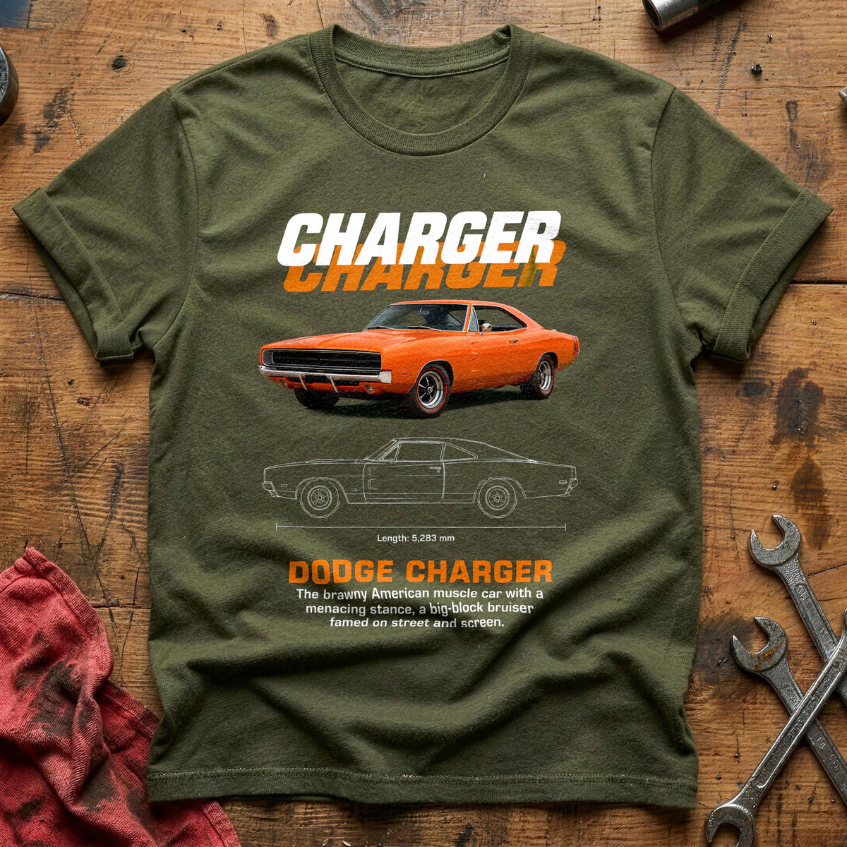 Charger 98 T-Shirt - Military Green