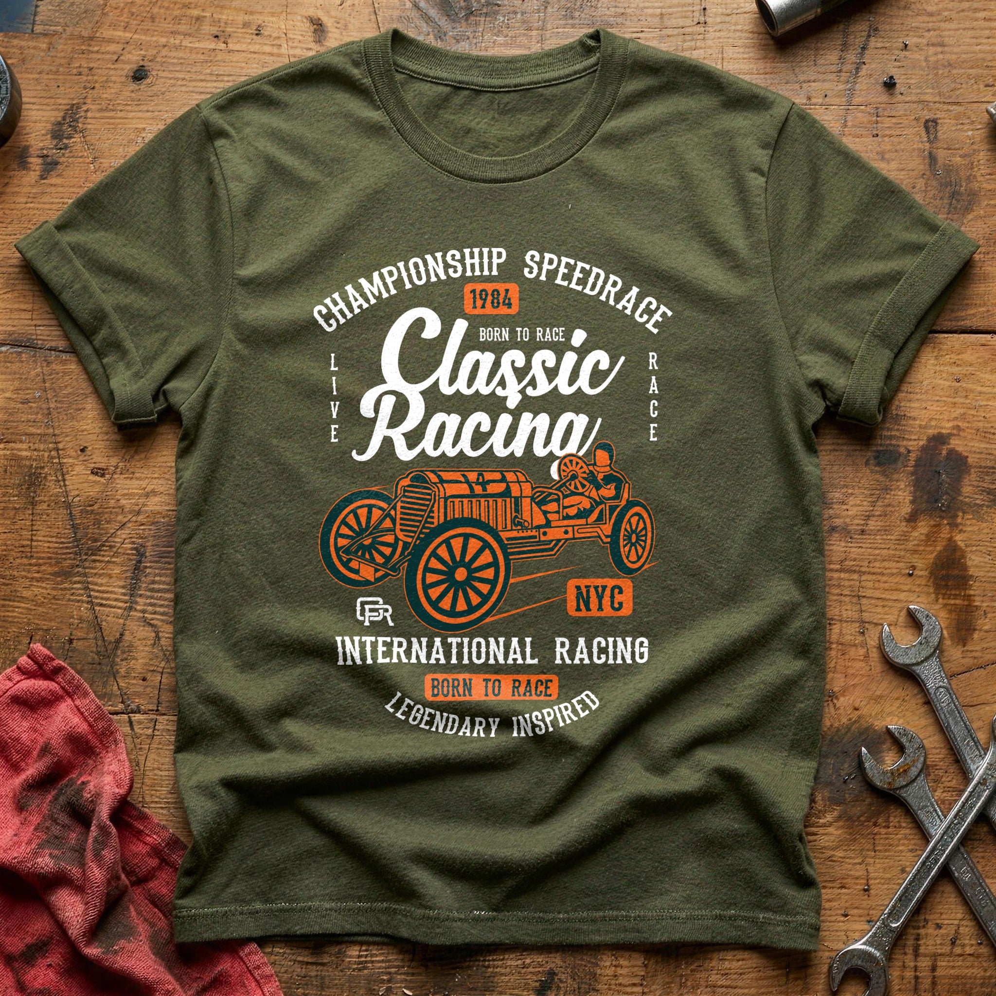 Classic racing T-Shirt - Military Green
