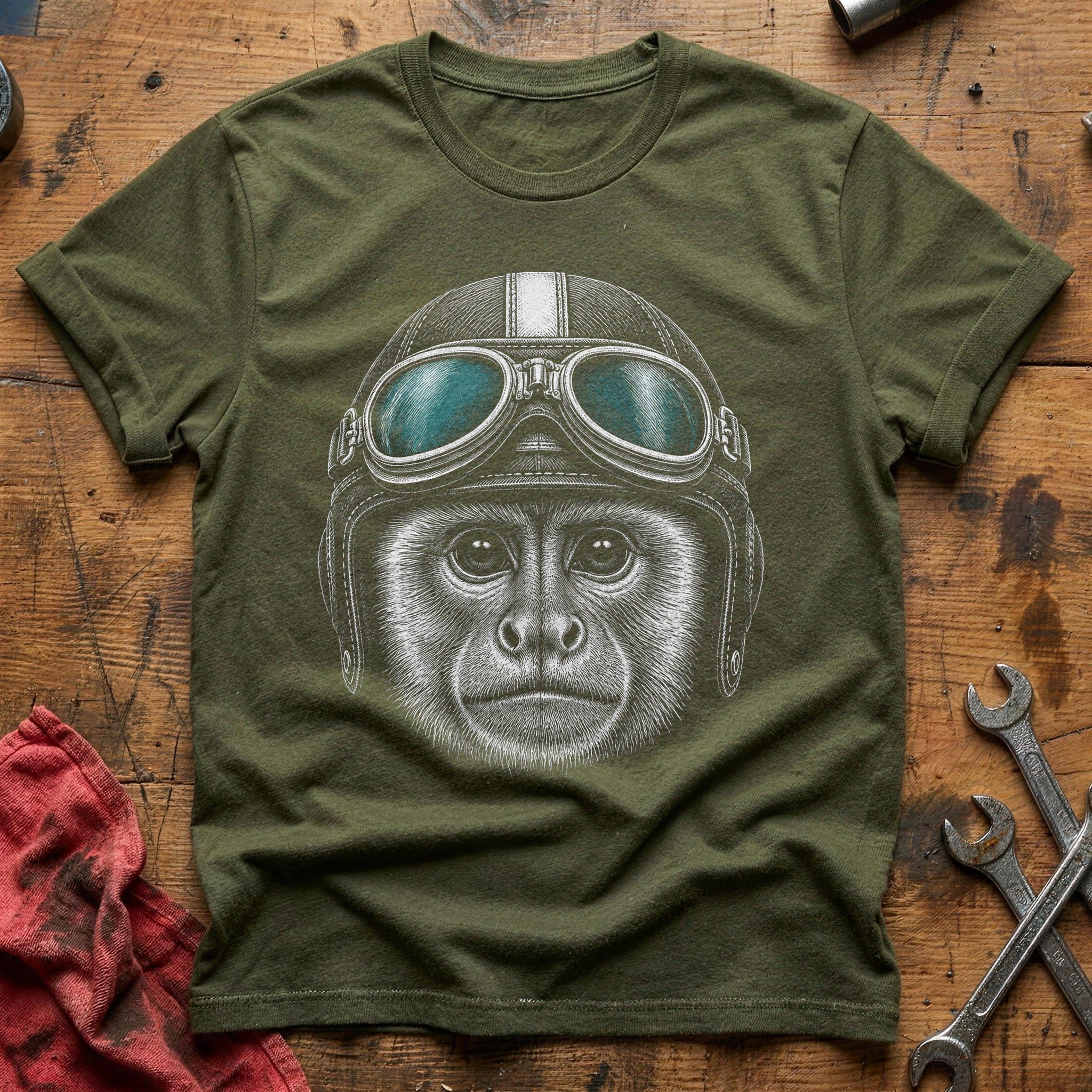 Cockpit Ape T-Shirt - Military Green