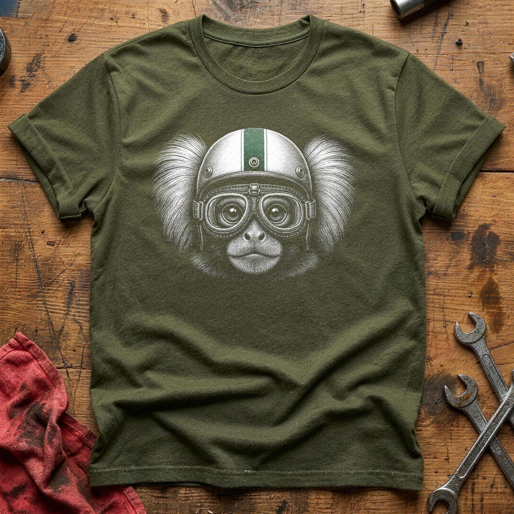 Cockpit Primate T-Shirt - Military Green