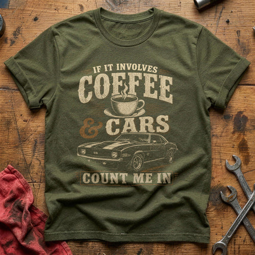 Coffee & Classics T-Shirt - Military Green