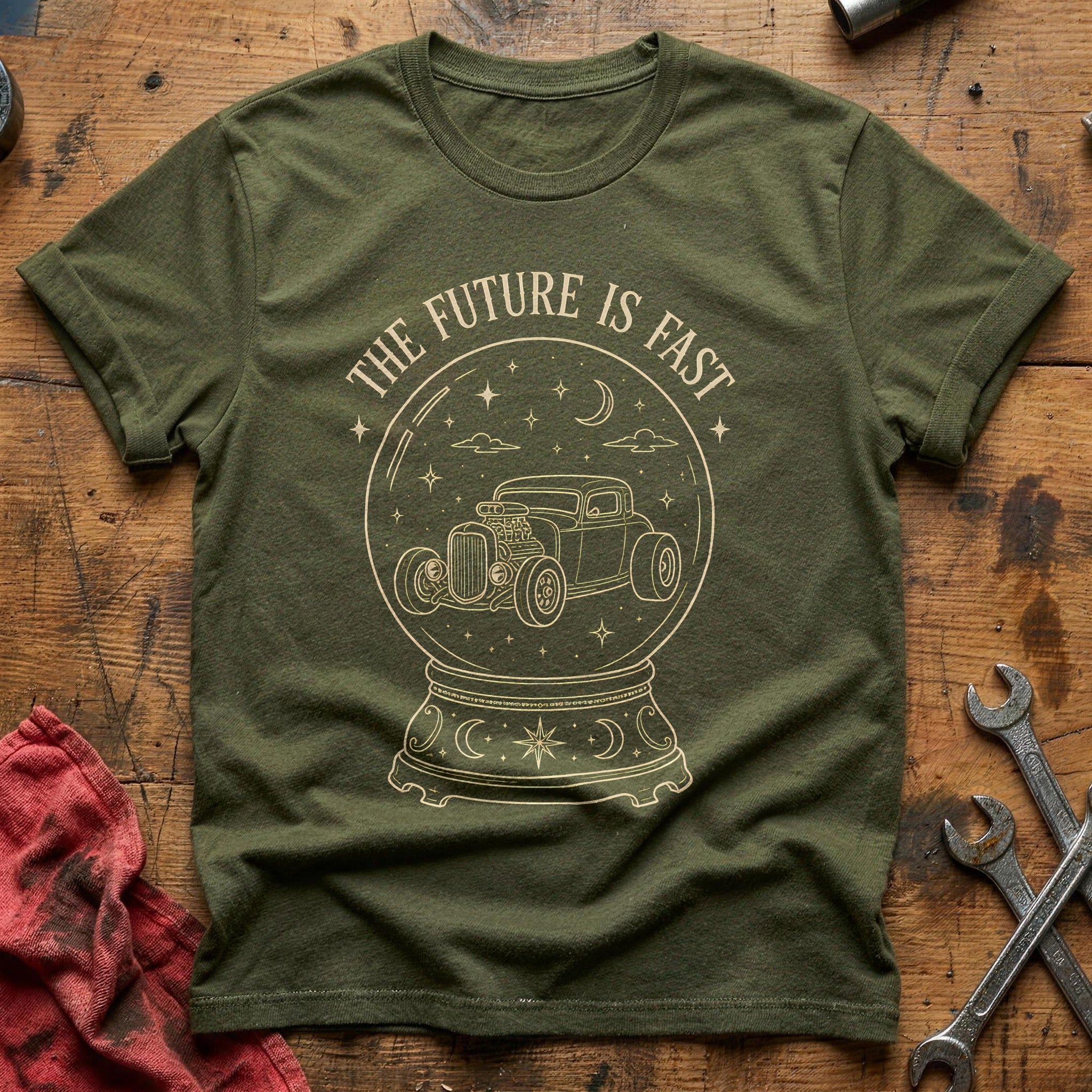 Crystal Ball Future Fast 39 T-Shirt - Military Green