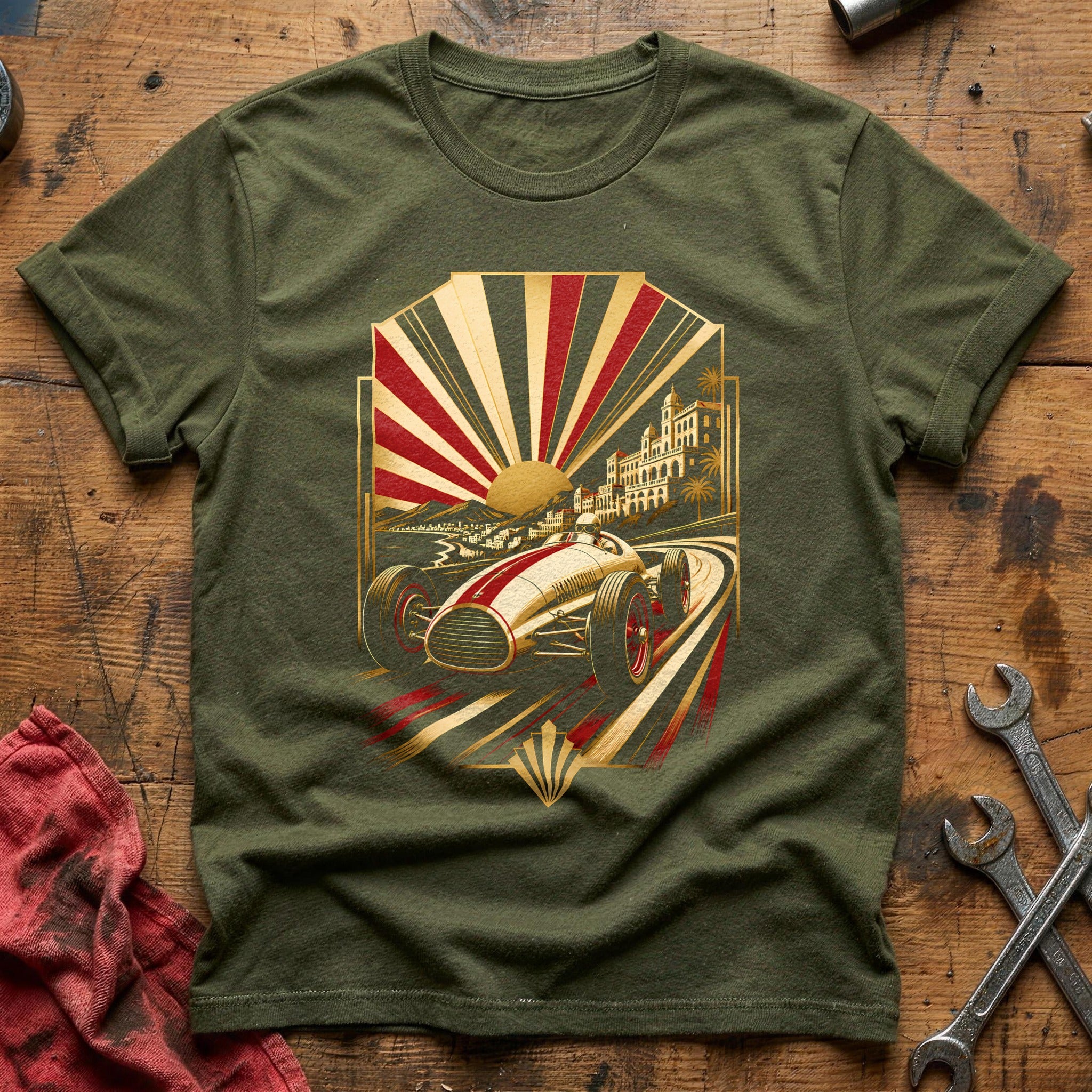 Deco Racer 90 T-Shirt - Military Green