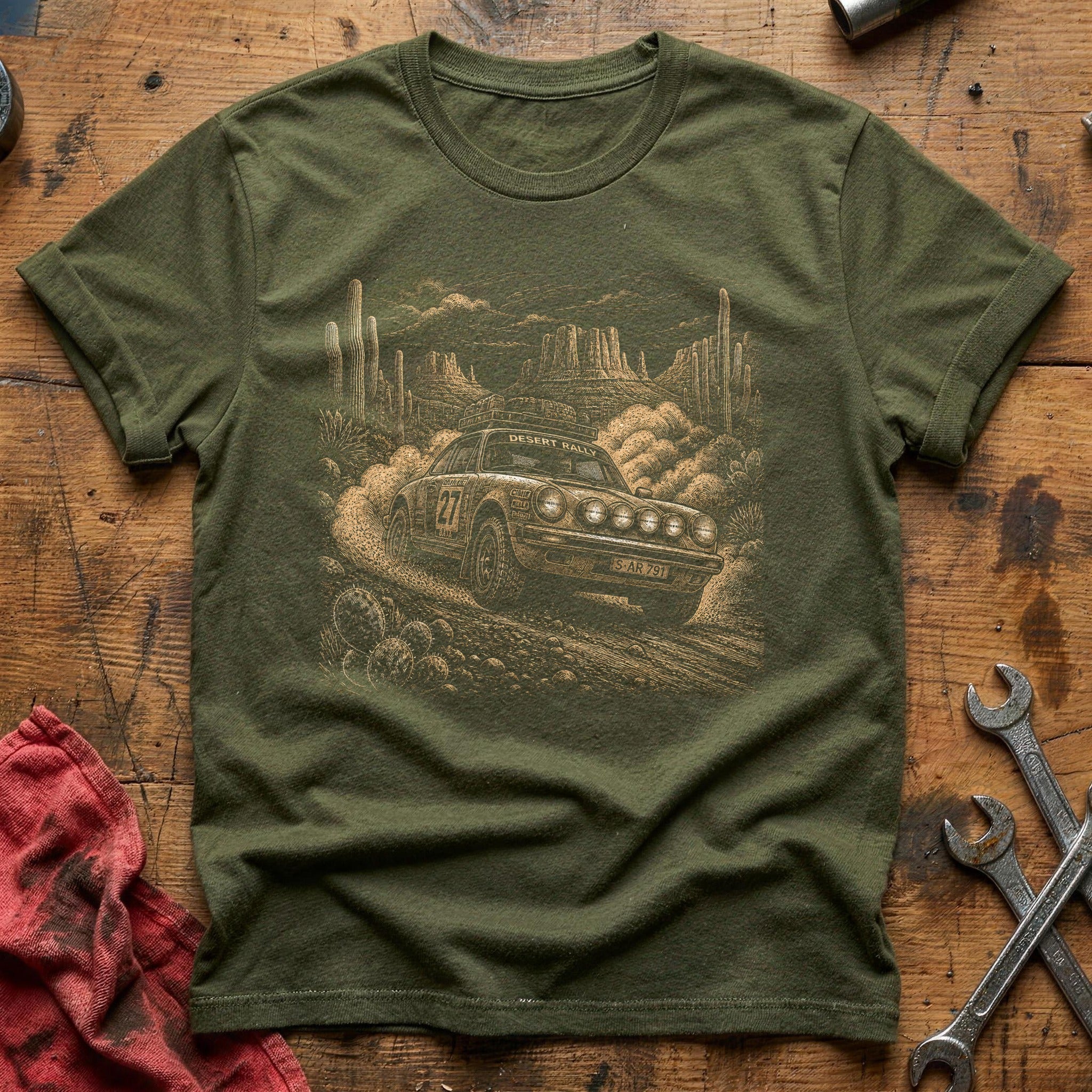 Desert Rally Legend T-Shirt - Military Green