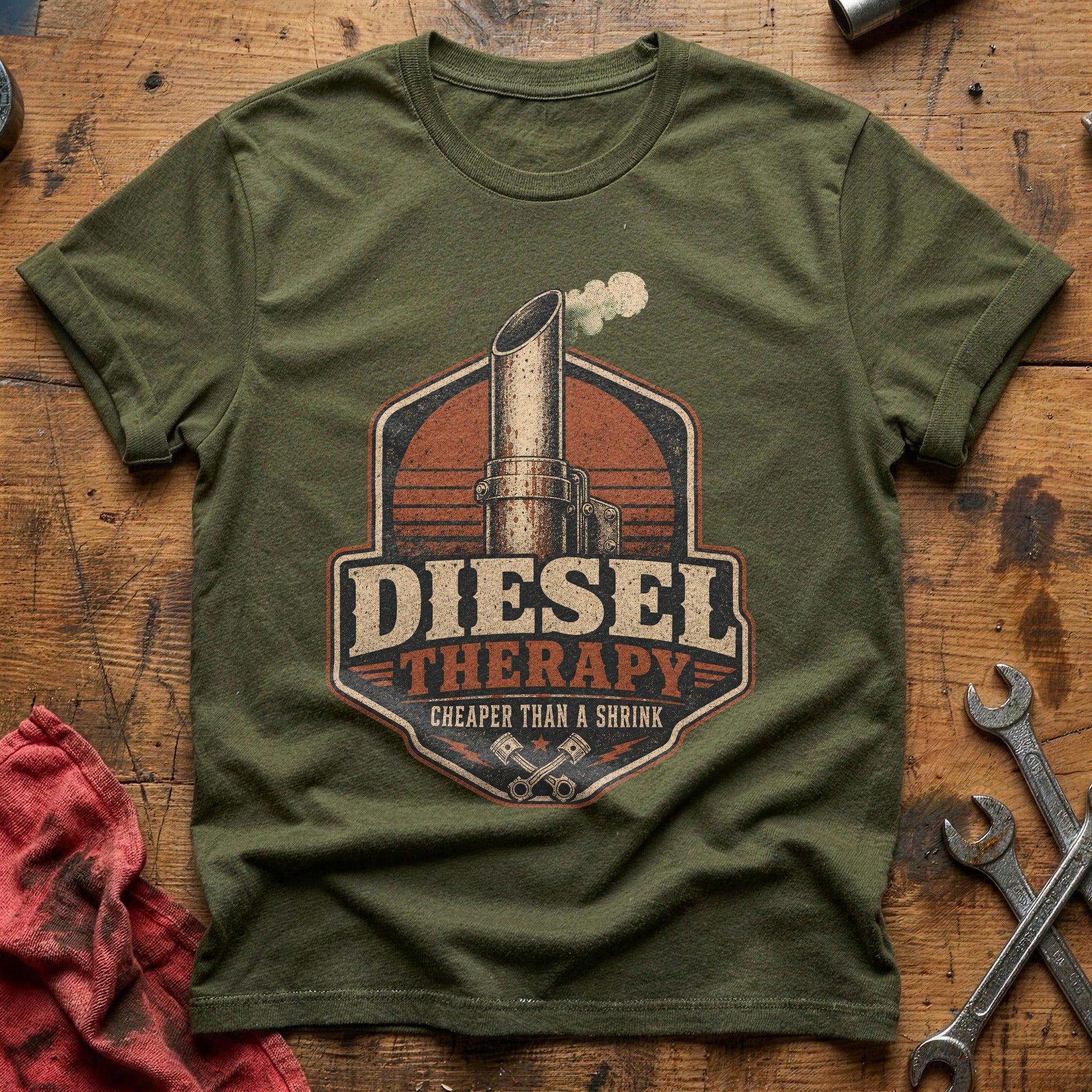 Diesel Therapy T-Shirt - Military Green