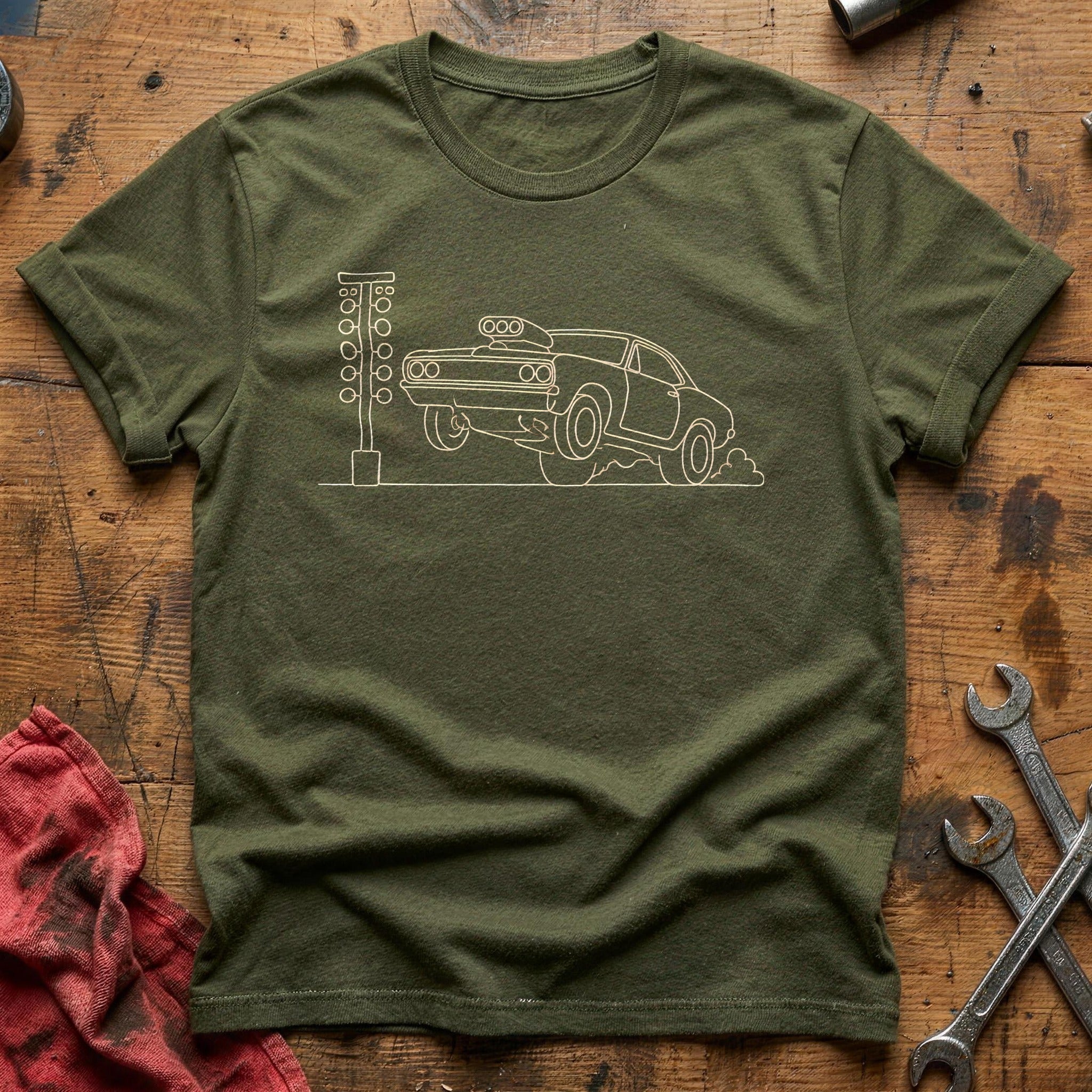 Dragcar Launch 34 T-Shirt - Military Green