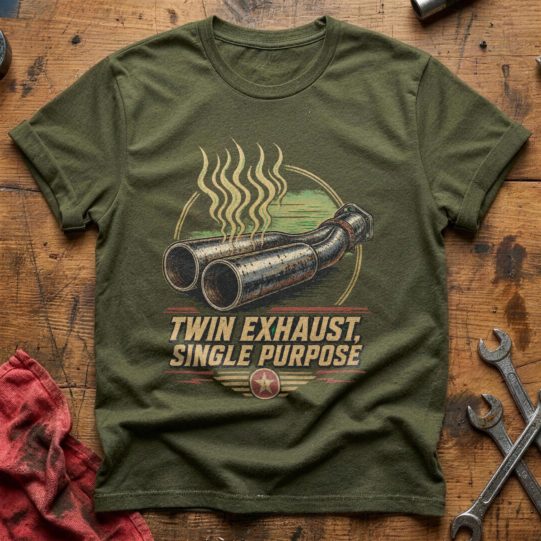 Dual Purpose Thunder T-Shirt - Military Green