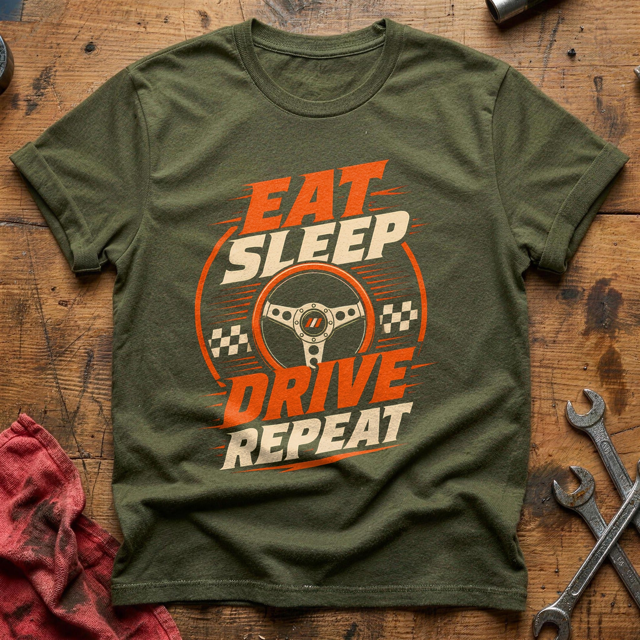 Eat Sleep Drive 85 T-Shirt - Military Green
