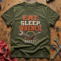 Eat Sleep Wrench Repeat T-Shirt - Military Green