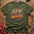 Flat Out Since Day One T-Shirt - Military Green