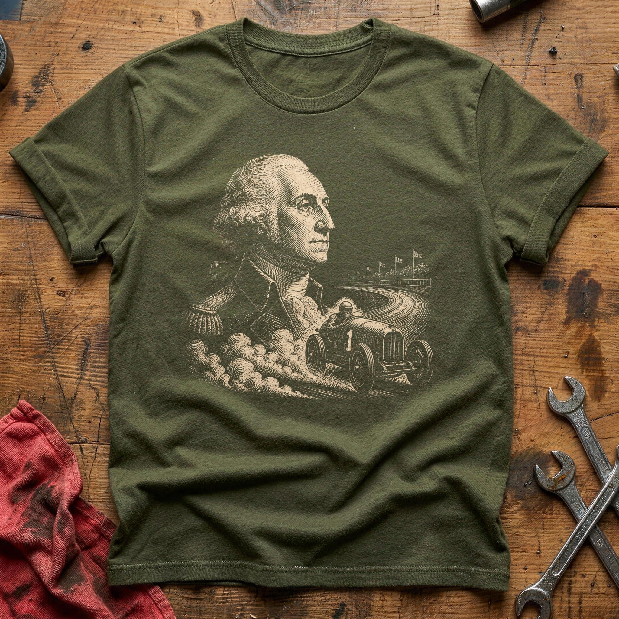 Founding Racer T-Shirt - Military Green