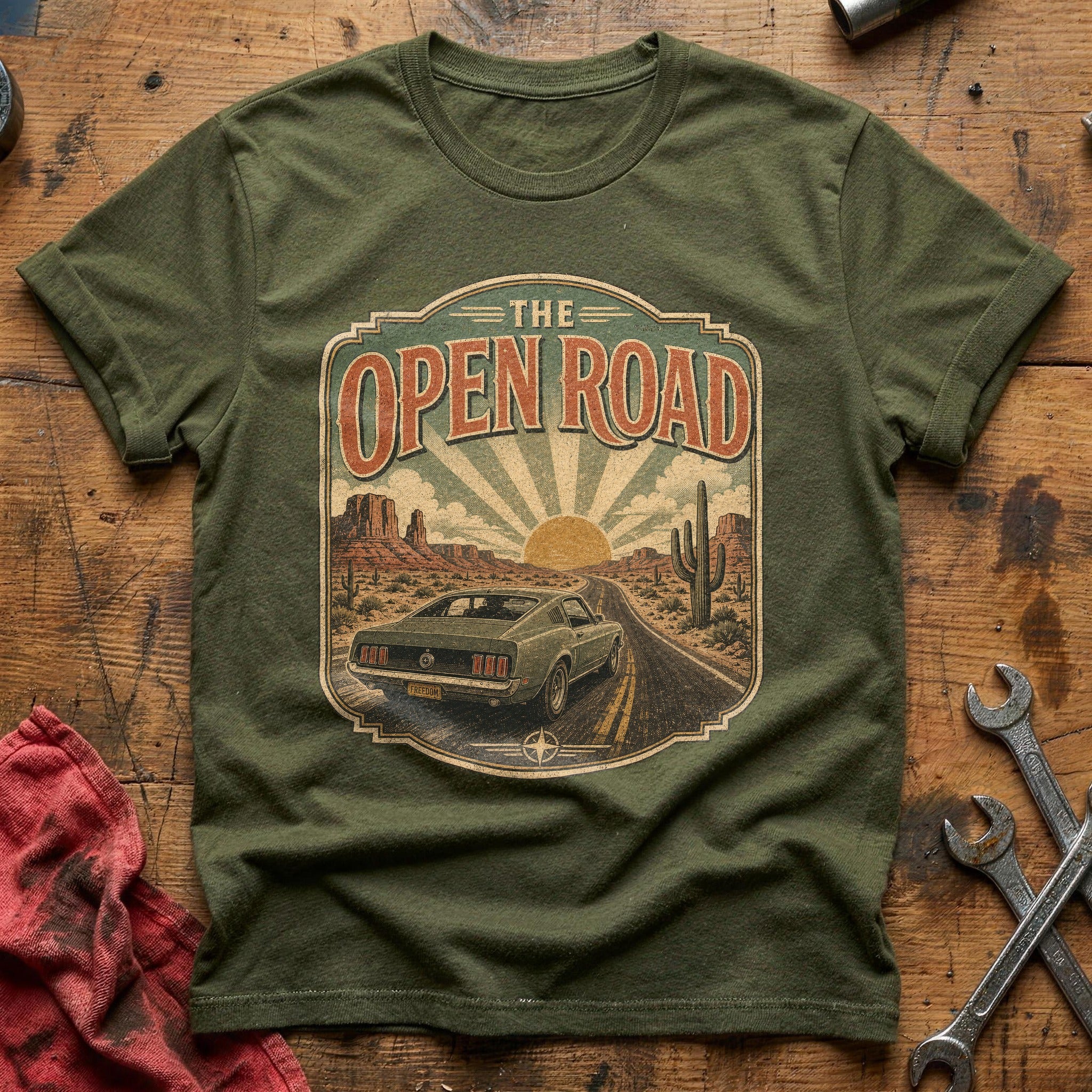 Freedom Plate T-Shirt - Military Green