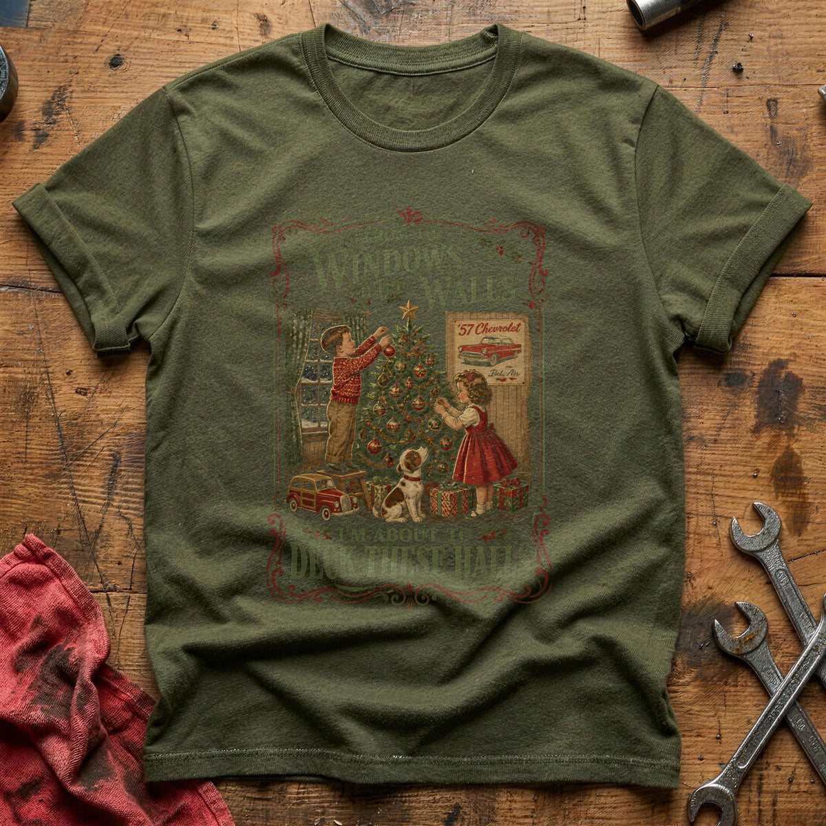 From The Windows To The Walls 50 T-Shirt - Military Green