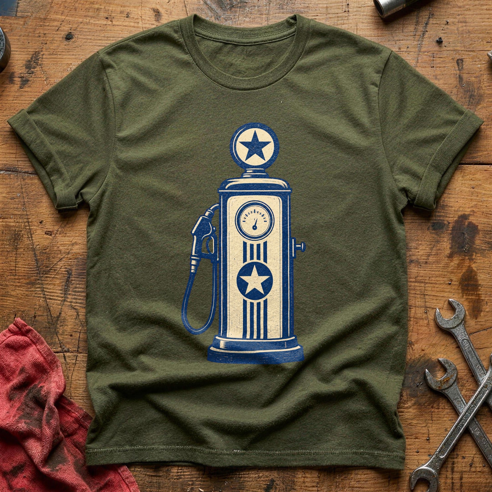 Fuel Stop T-Shirt - Military Green