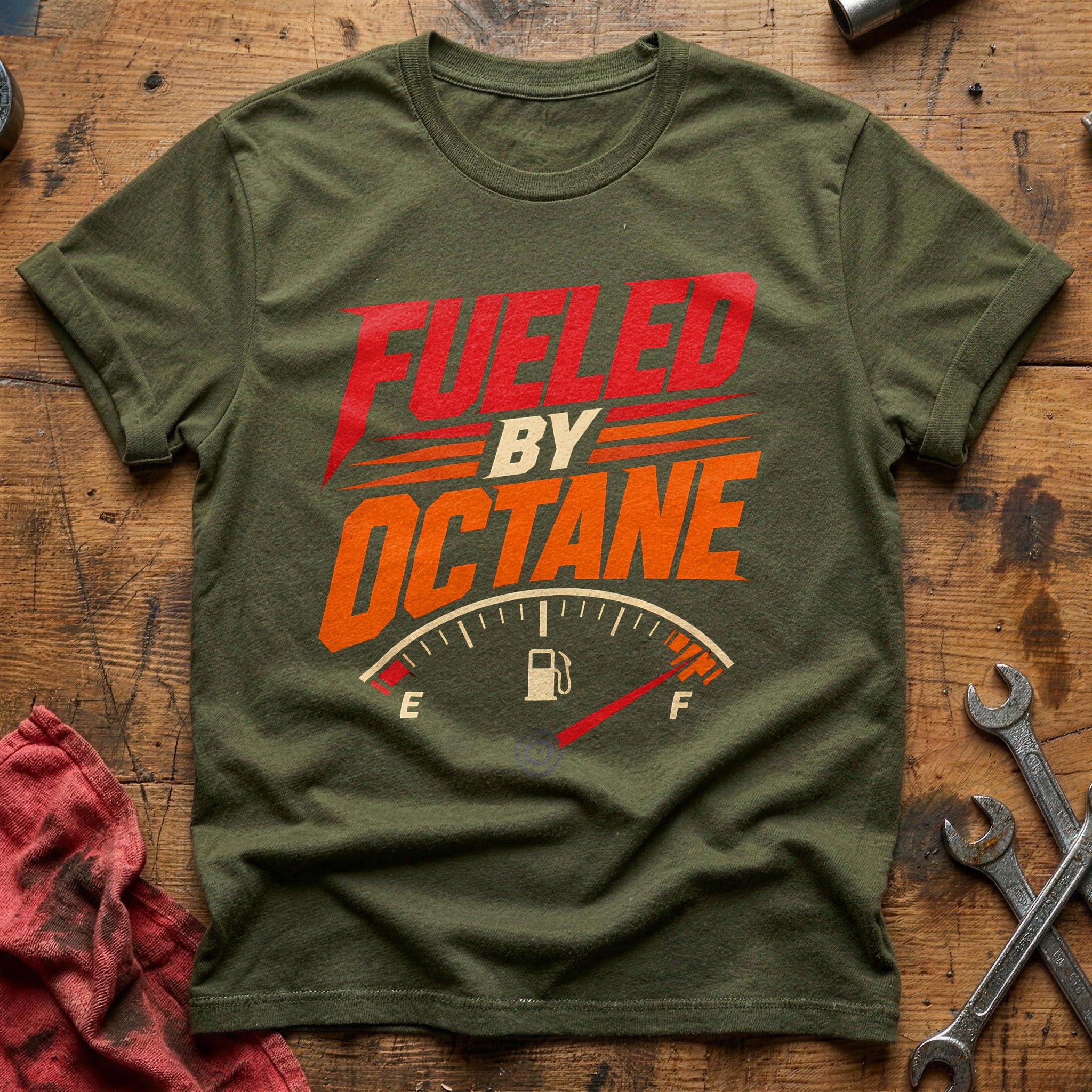 Fueled By Octane 31 T-Shirt - Military Green