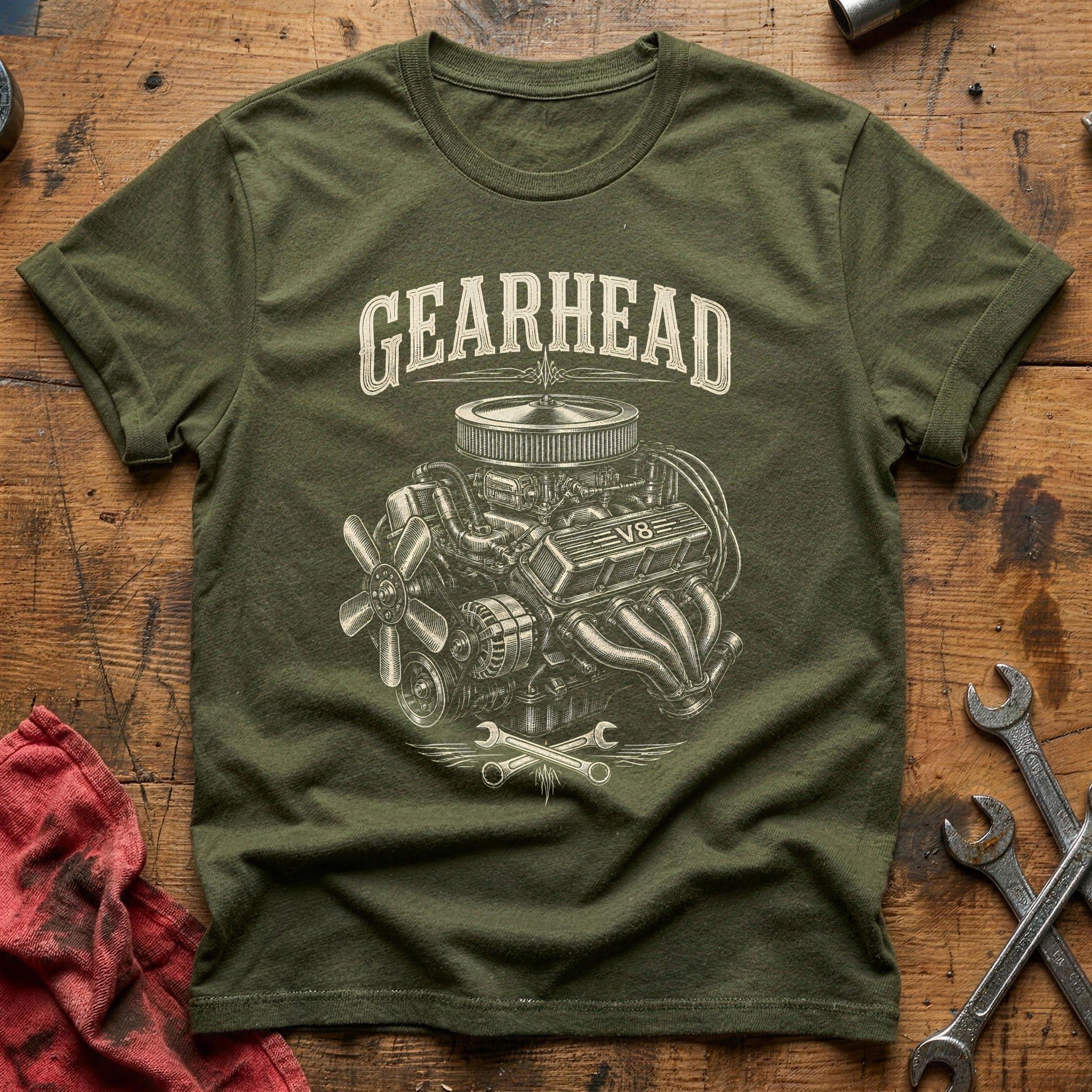 Gearhead T-Shirt - Military Green