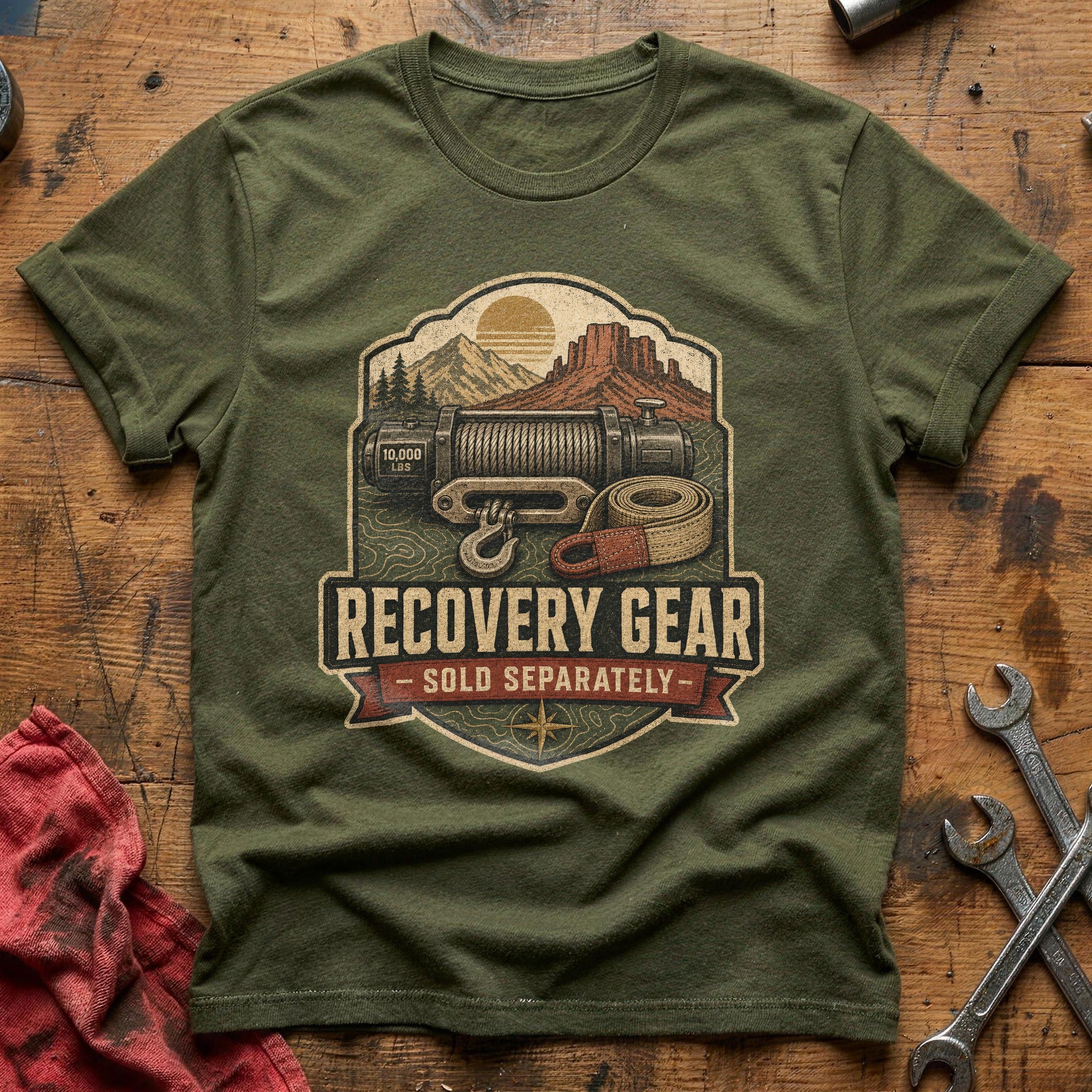 Get Unstuck T-Shirt - Military Green