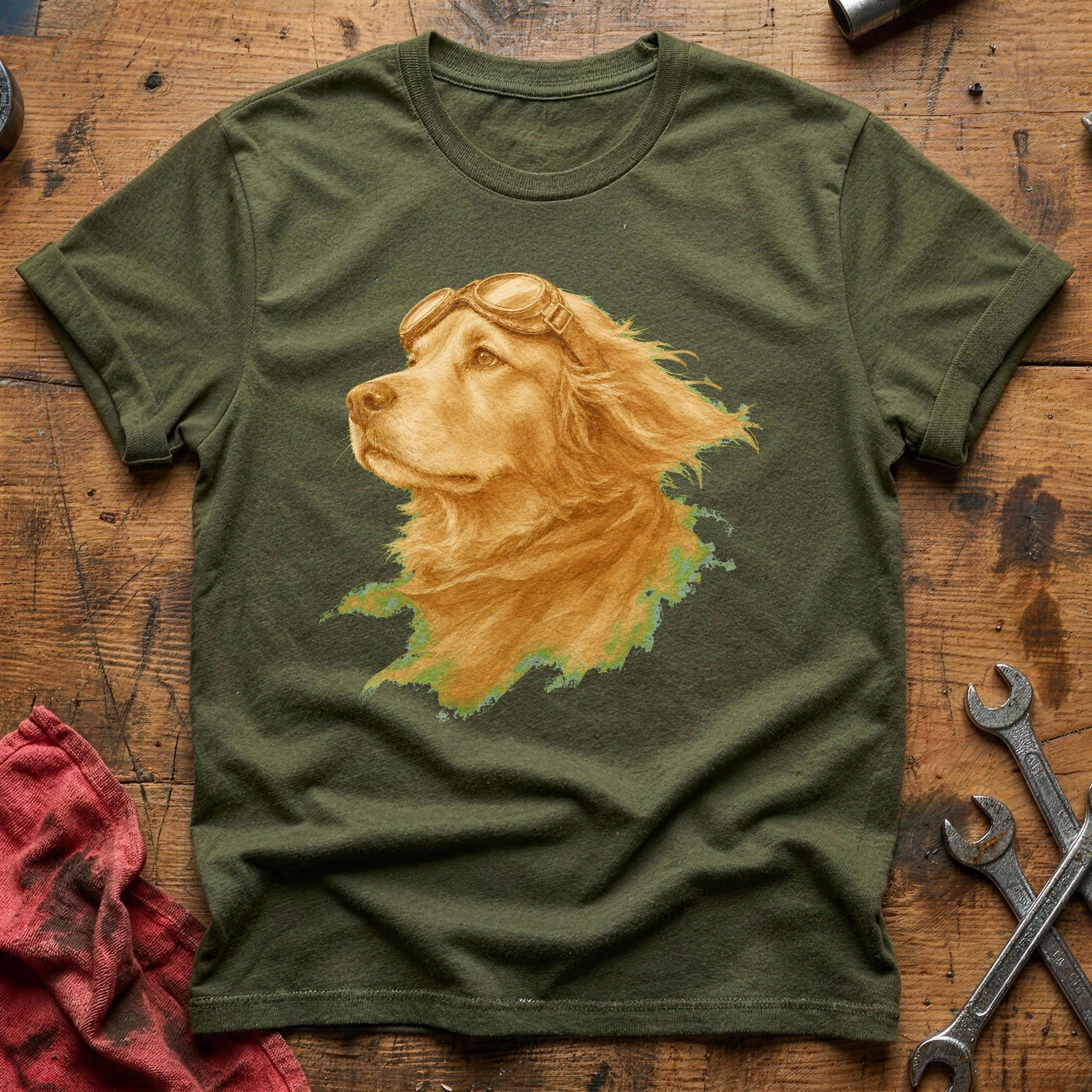 Goggles & Glory T-Shirt - Military Green