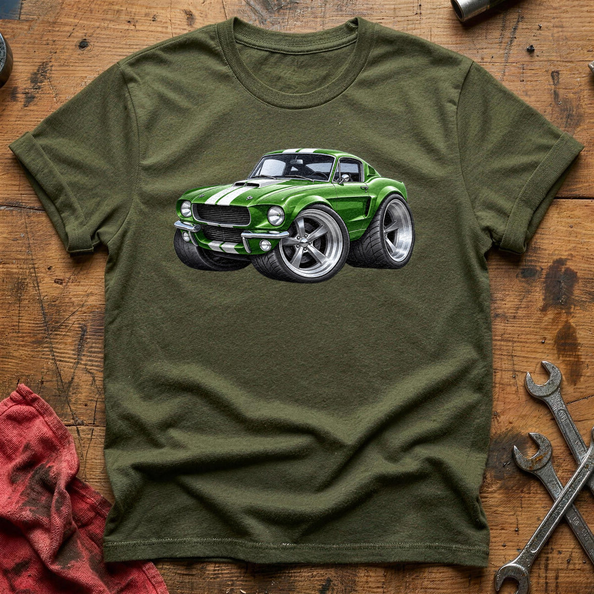Green Fastback 94 T-Shirt - Military Green