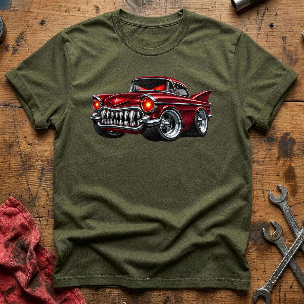 Haunted Coupe 52 T-Shirt - Military Green
