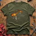 Haunted Garage Ghost 21 T-Shirt - Military Green
