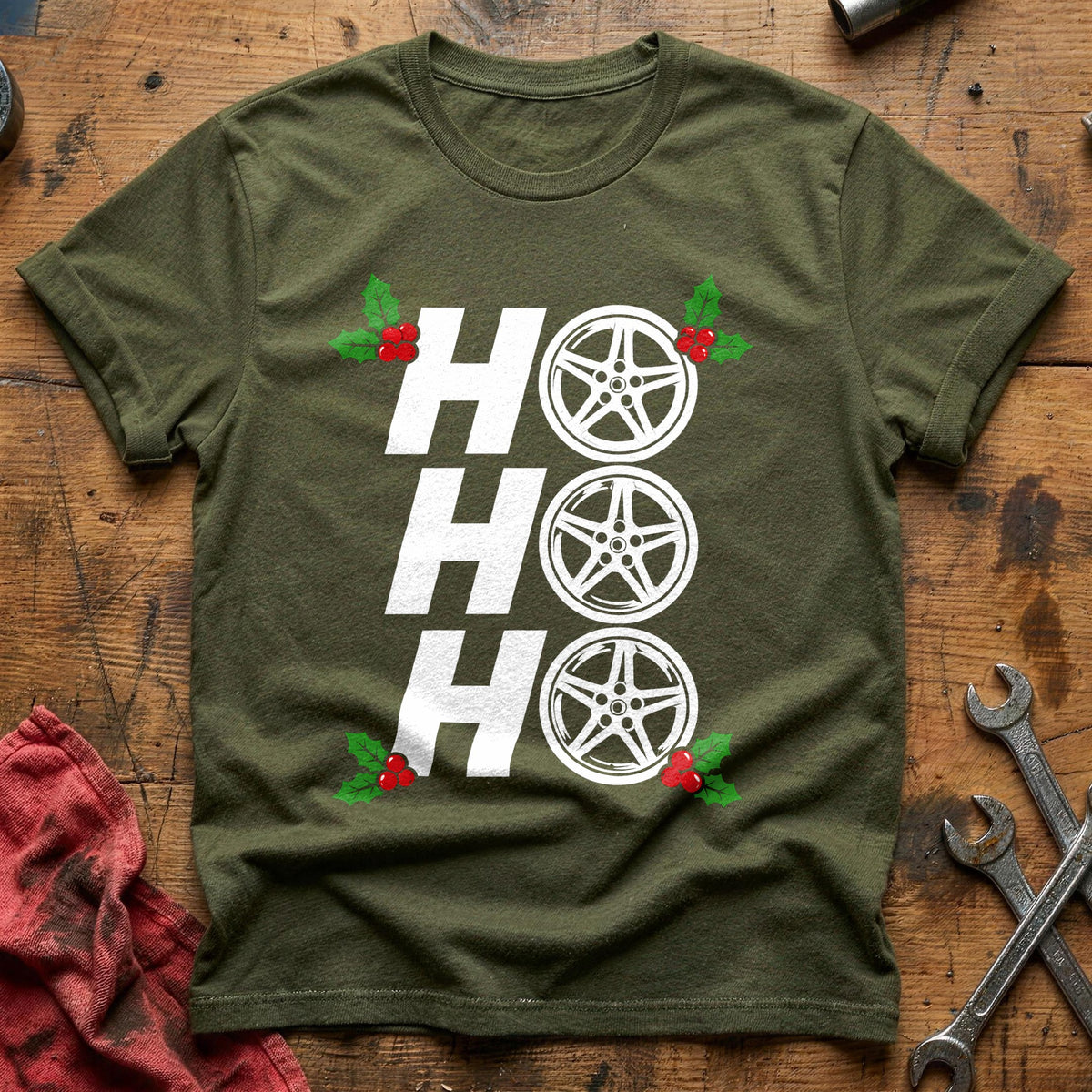 Ho Ho Ho 93 T-Shirt - Military Green