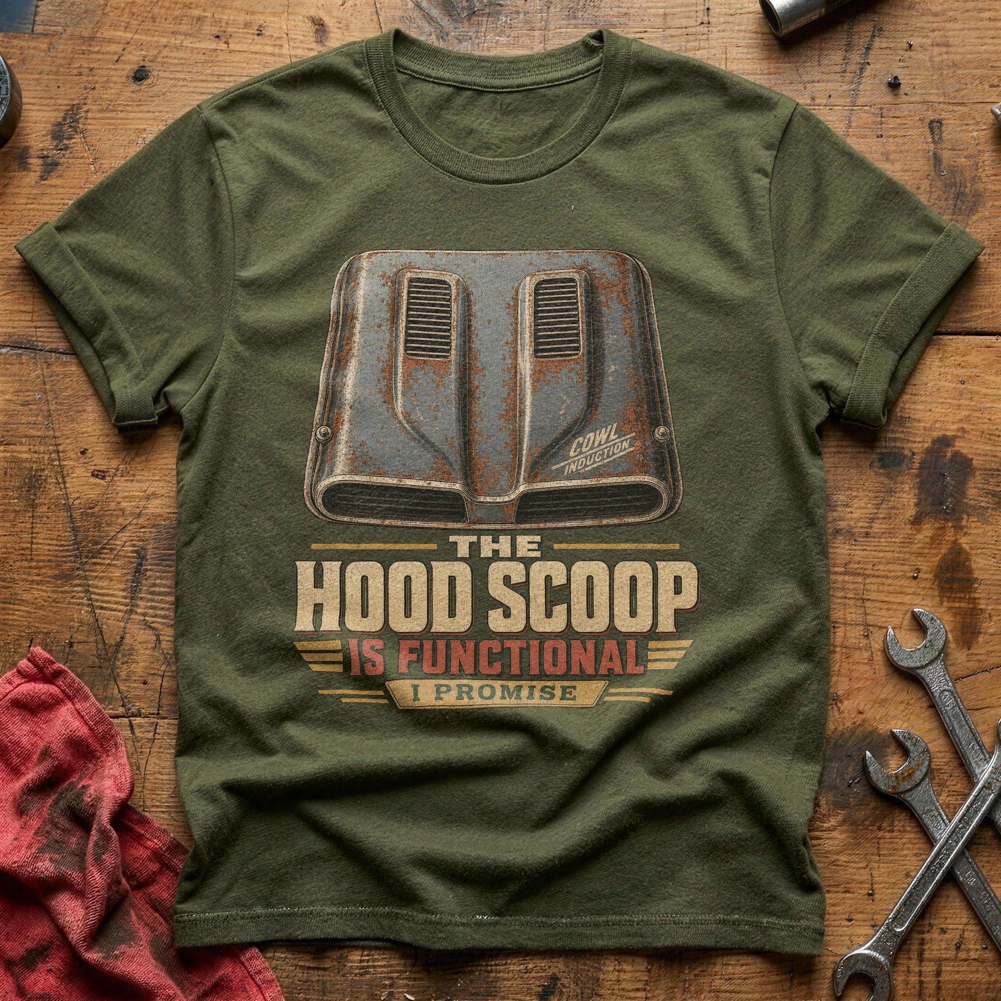 Hood Scoop Promise T-Shirt - Military Green