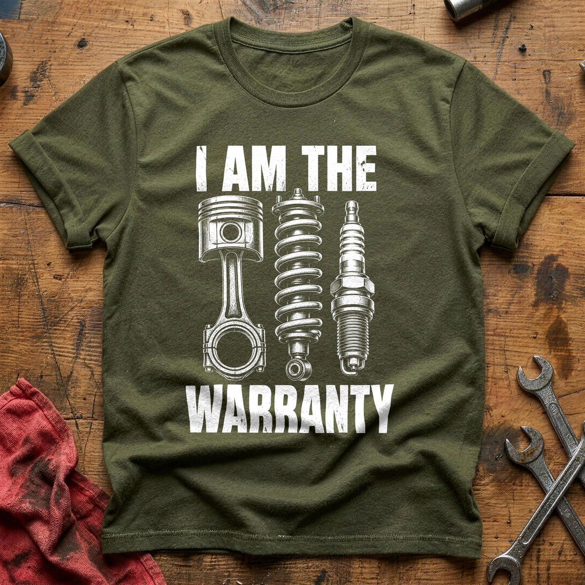 I Am The Warranty 97 T-Shirt - Military Green