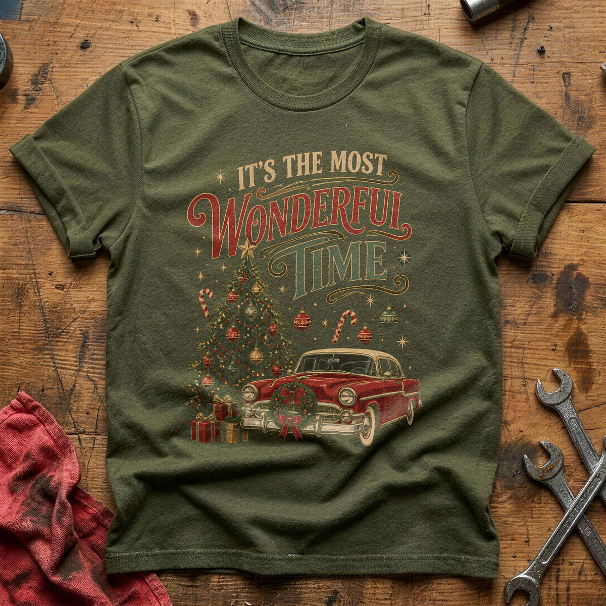 It's The Most Wonderful Time 54 T-Shirt - Military Green