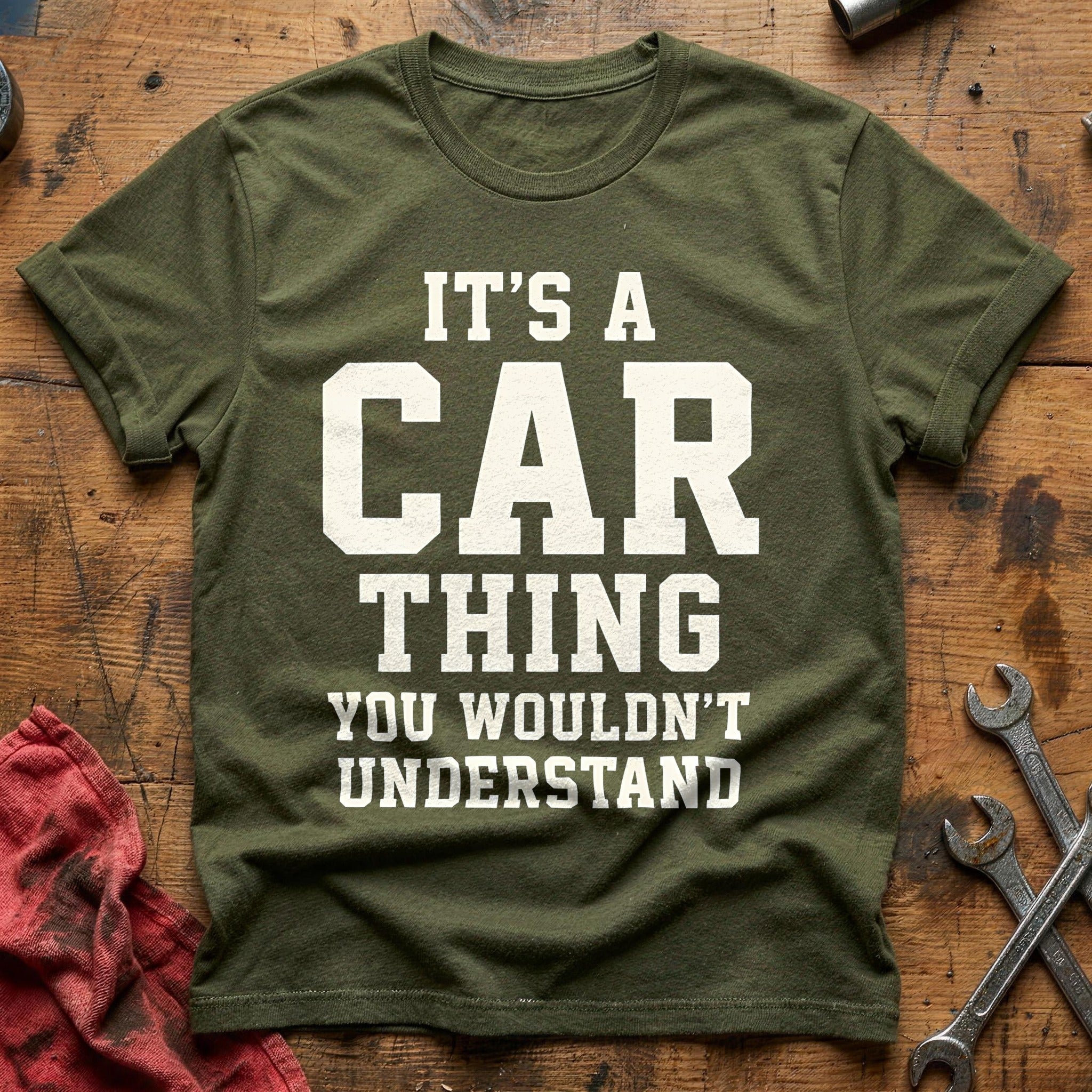 Its A Car Thing 60 T-Shirt - Military Green