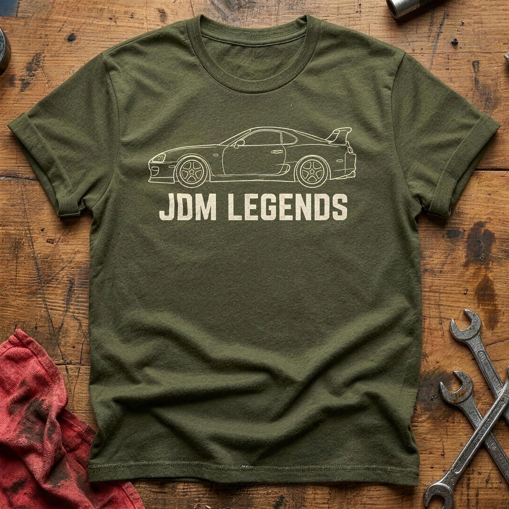 Jdm Legends 69 T-Shirt - Military Green