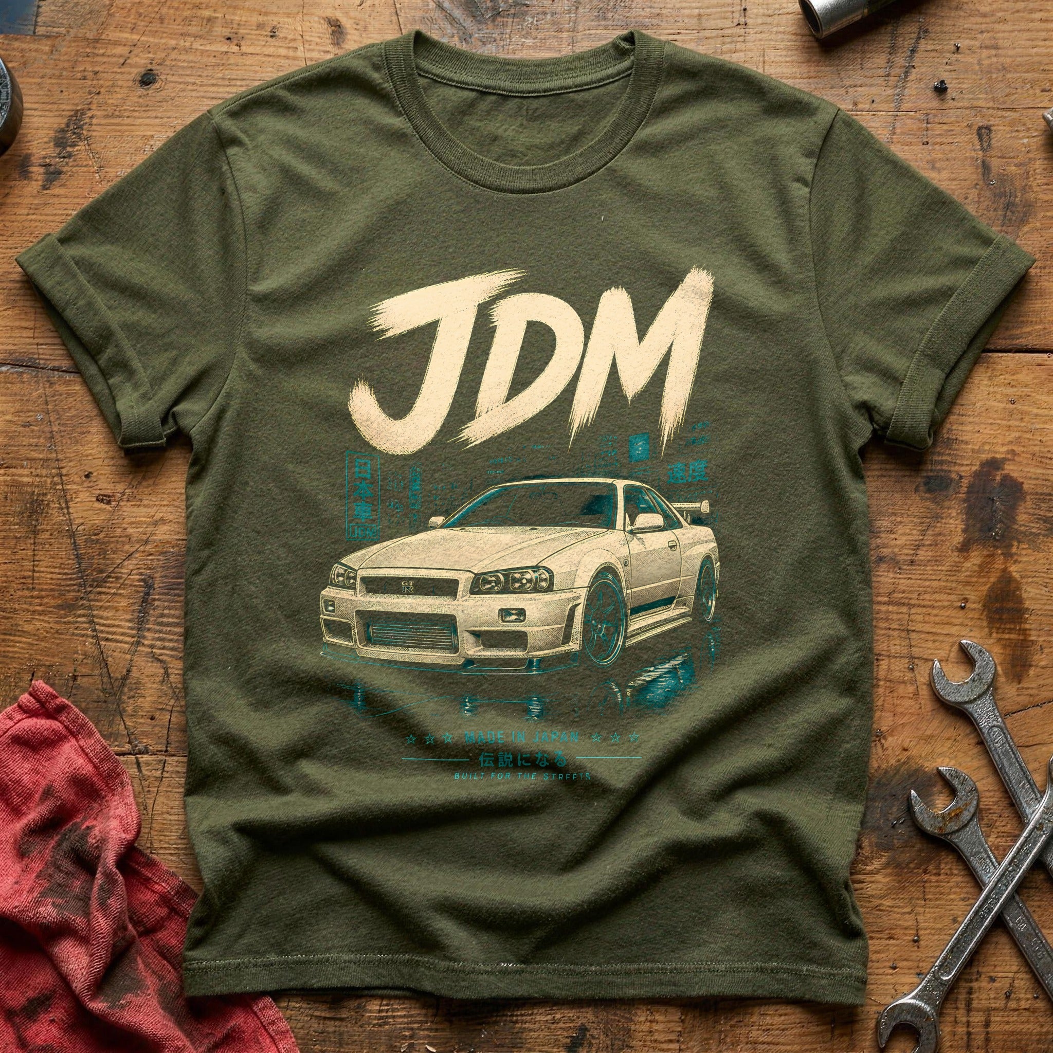 Jdm Riso 65 T-Shirt - Military Green