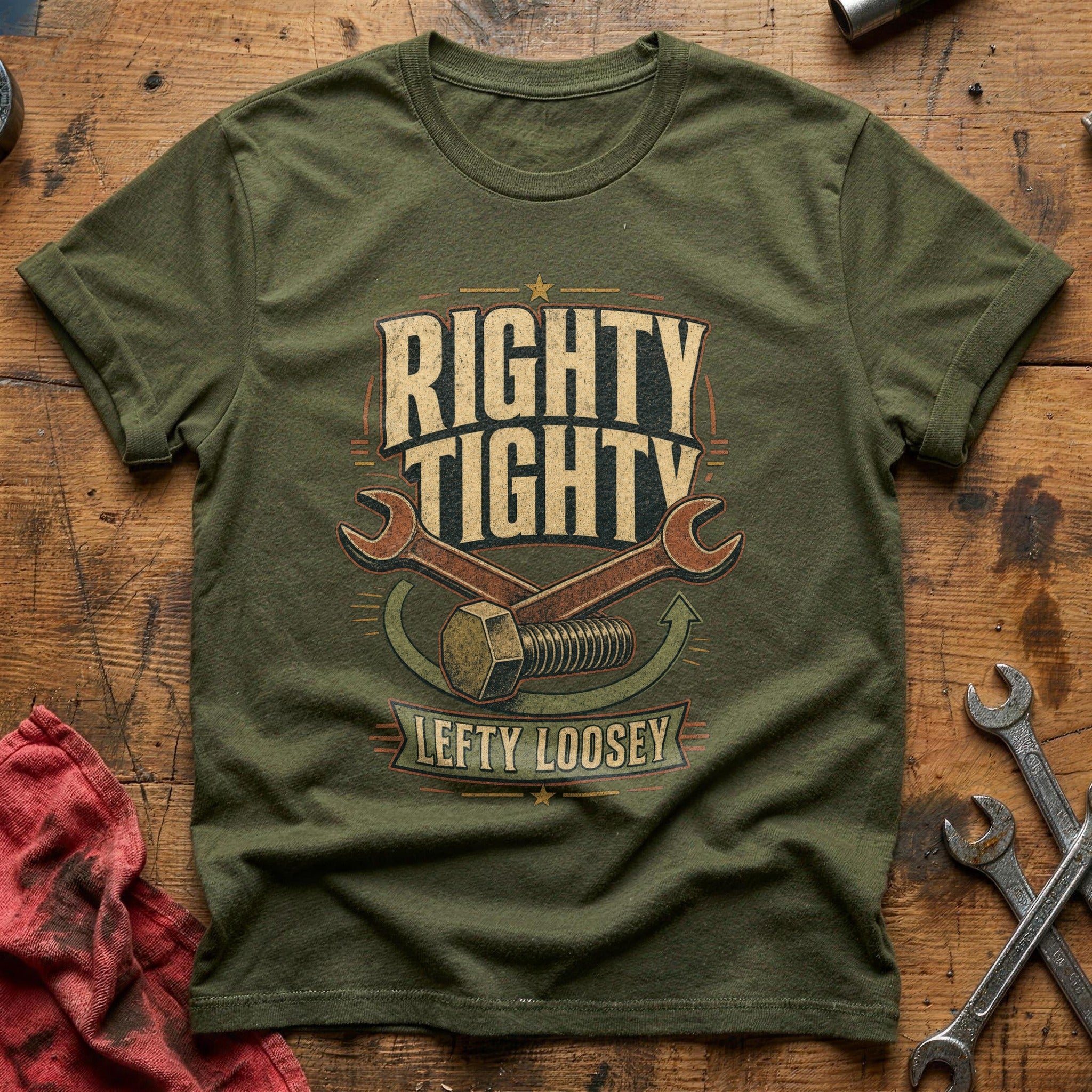 Lefty Loosey - Military Green