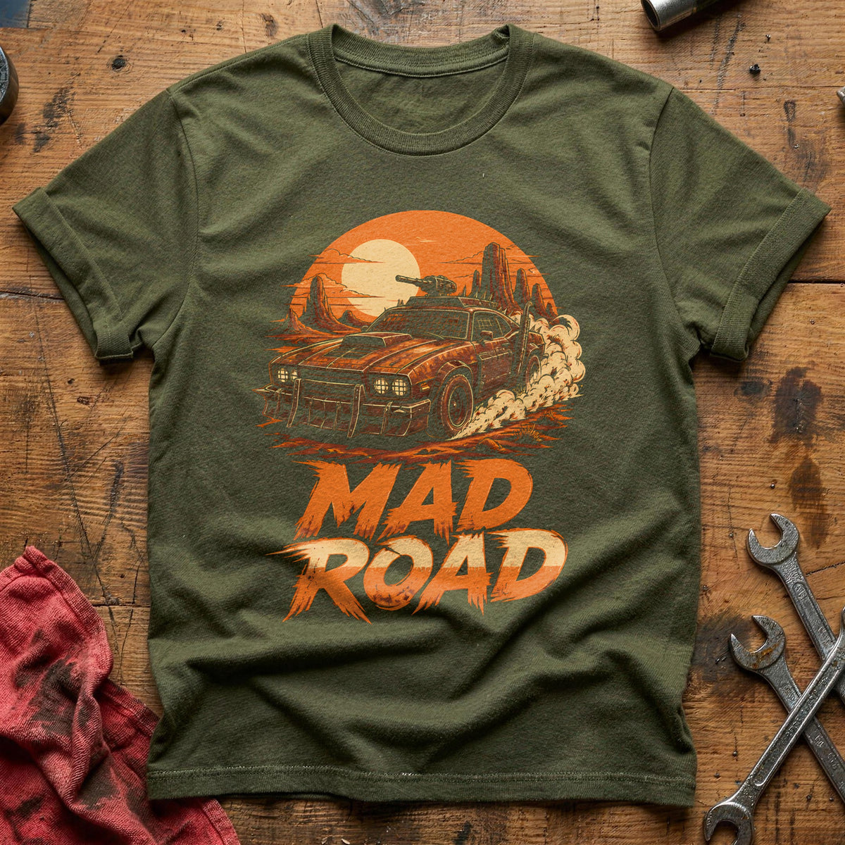 Mad Road 65 T-Shirt - Military Green