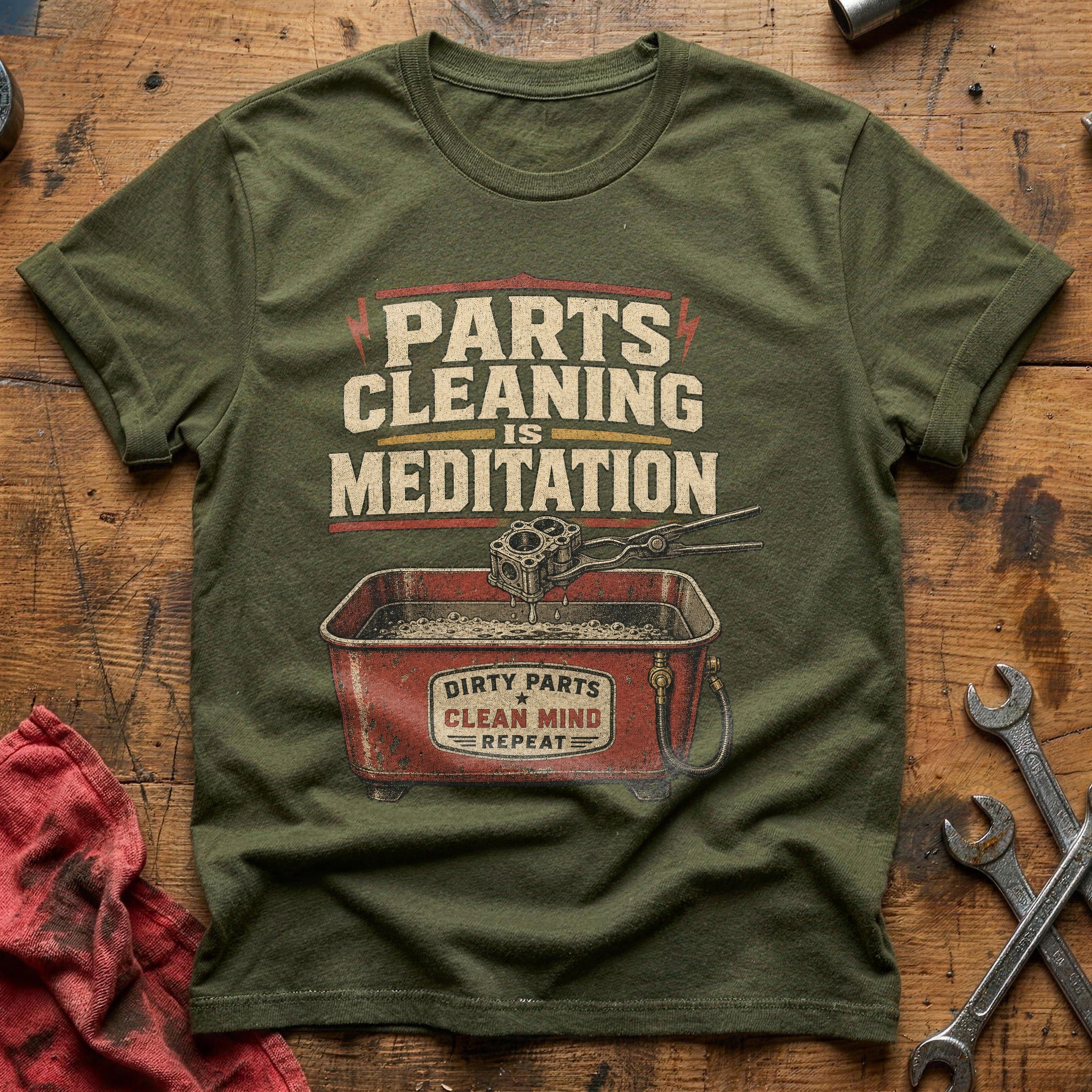 Meditation in Motion T-Shirt - Military Green