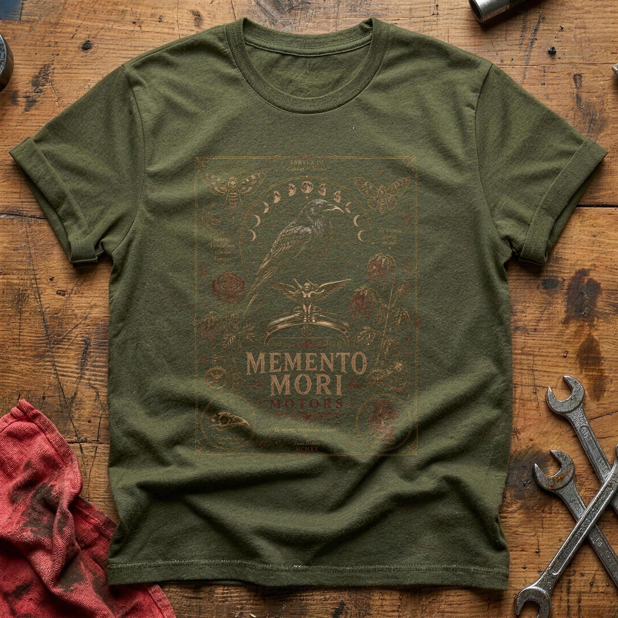 Memento Mori Motors 15 T-Shirt - Military Green