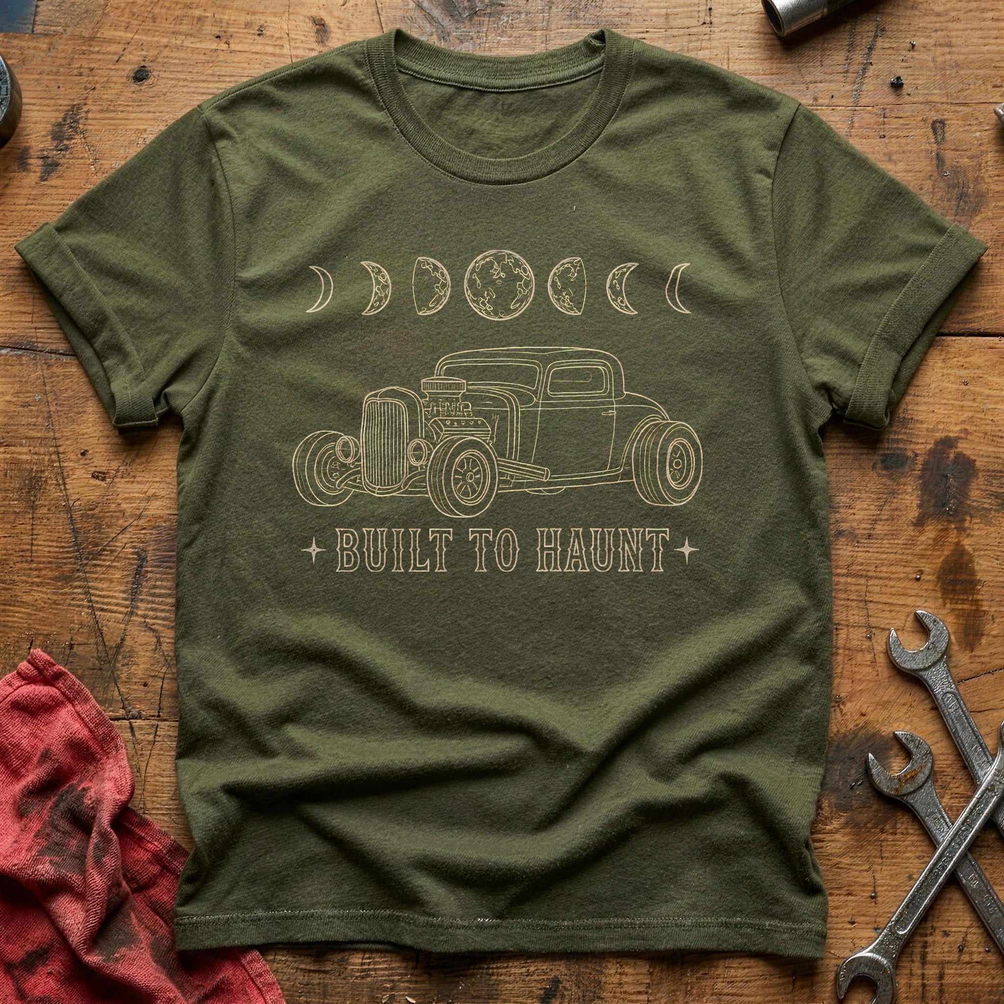 Moon Phases Haunt 21 T-Shirt - Military Green