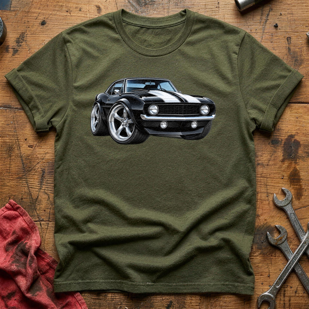 Muscle Car 97 T-Shirt - Military Green