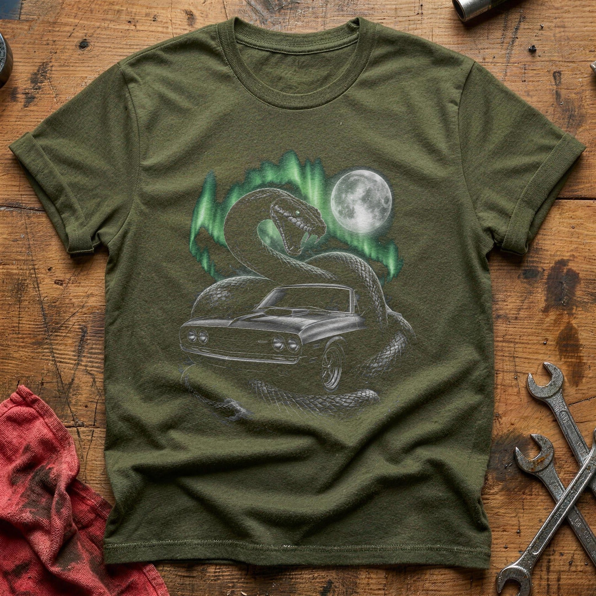 Musclecar Serpent Aurora 27 T-Shirt - Military Green