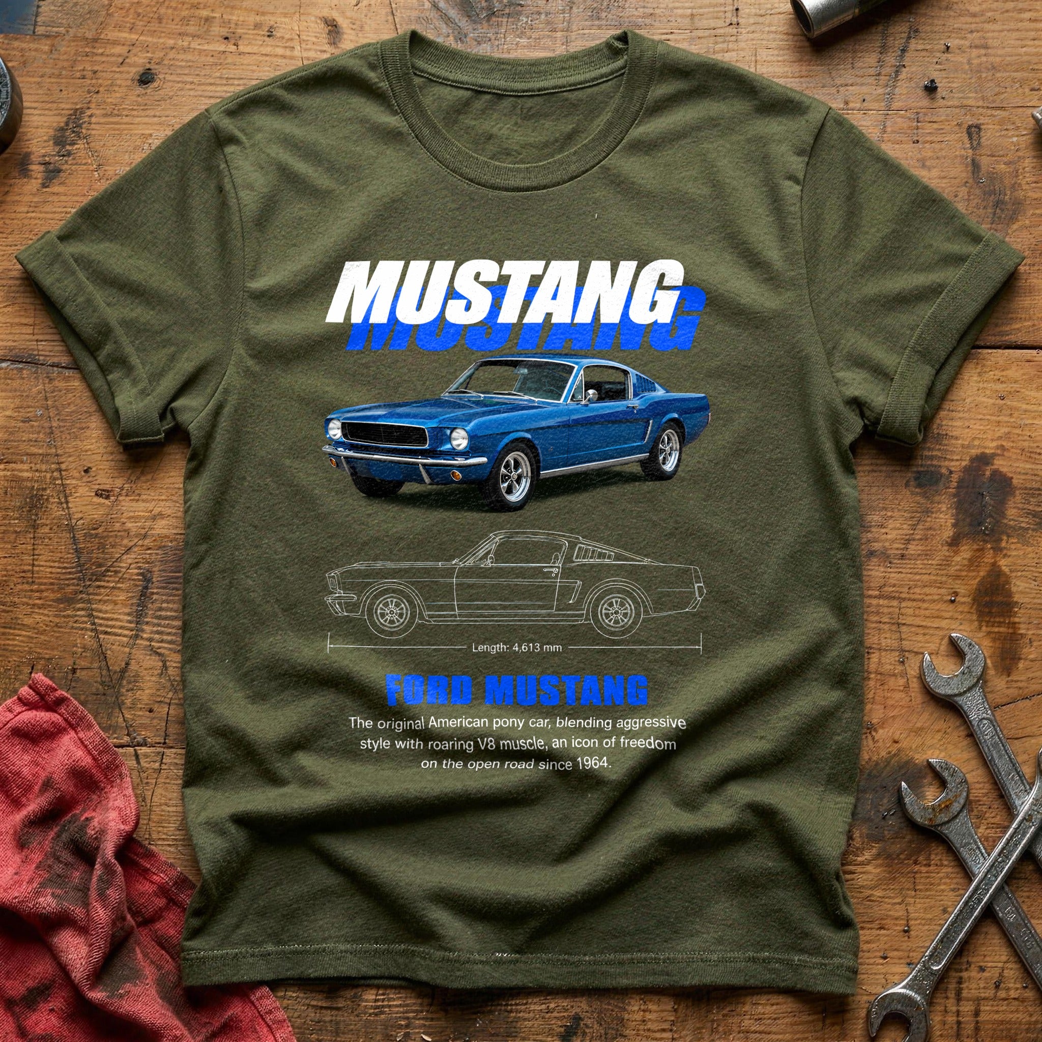 Mustang 96 T-Shirt - Military Green