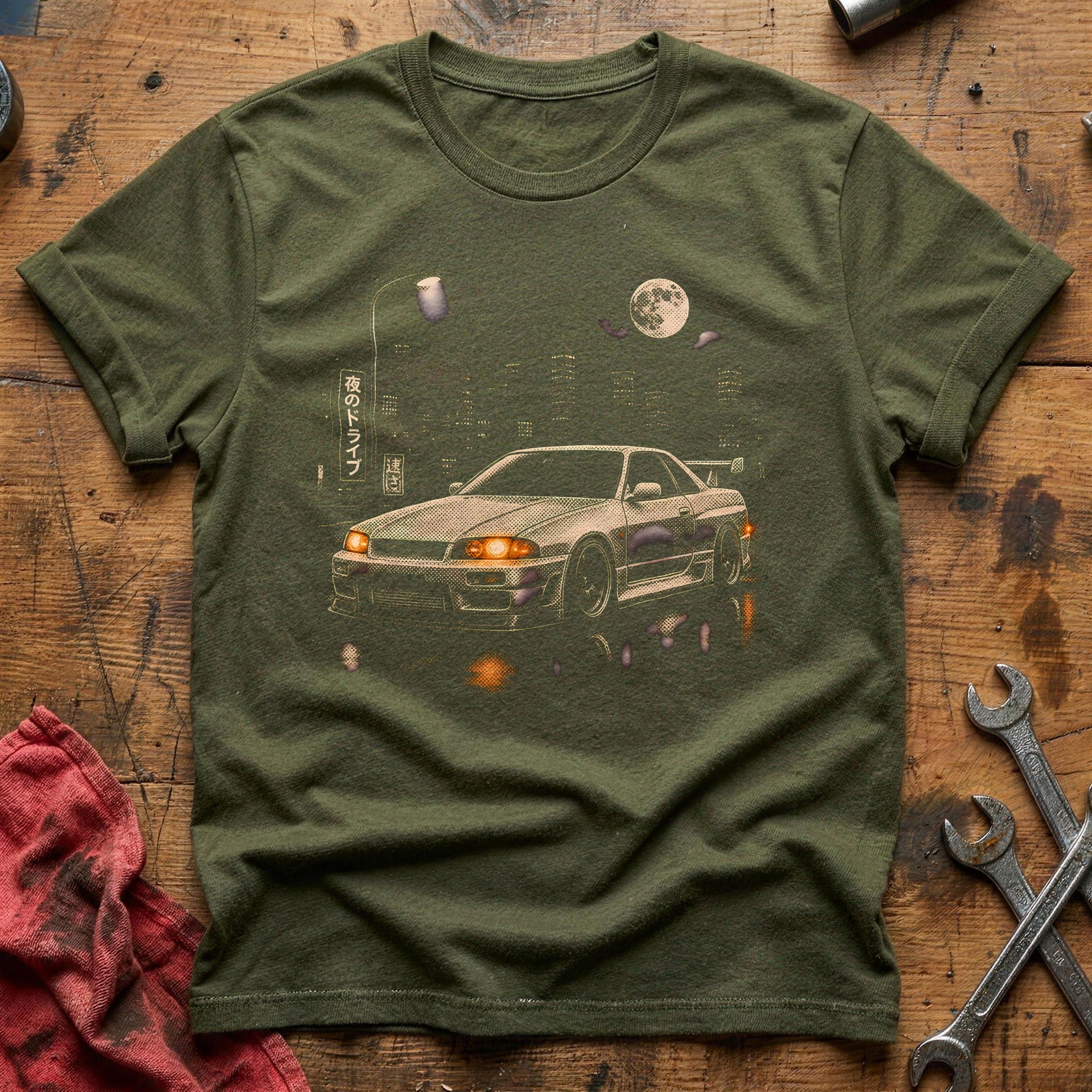 Neon Touge Runner - Military Green